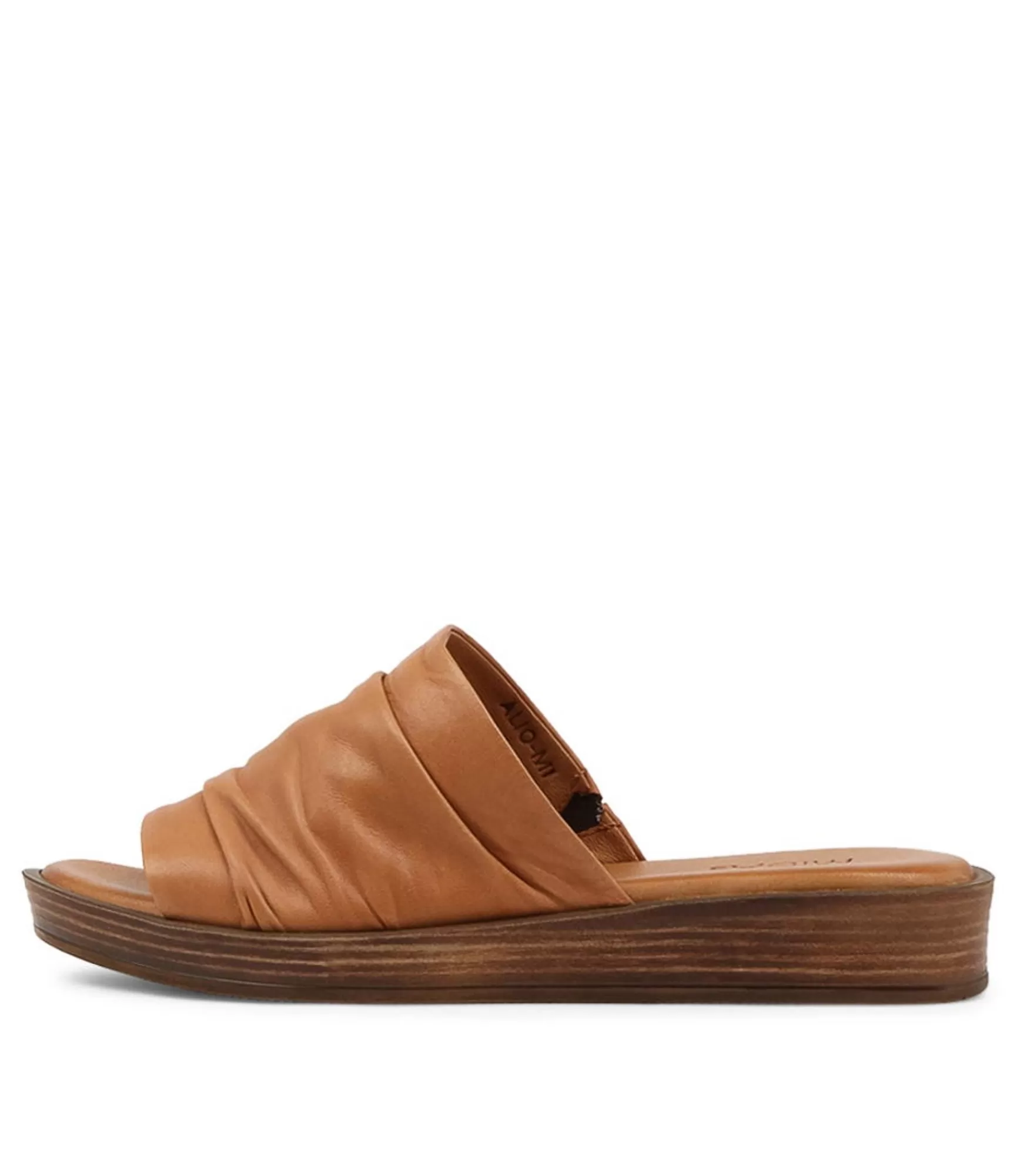 Online Midas Shoes Alio Tan Leather Slides