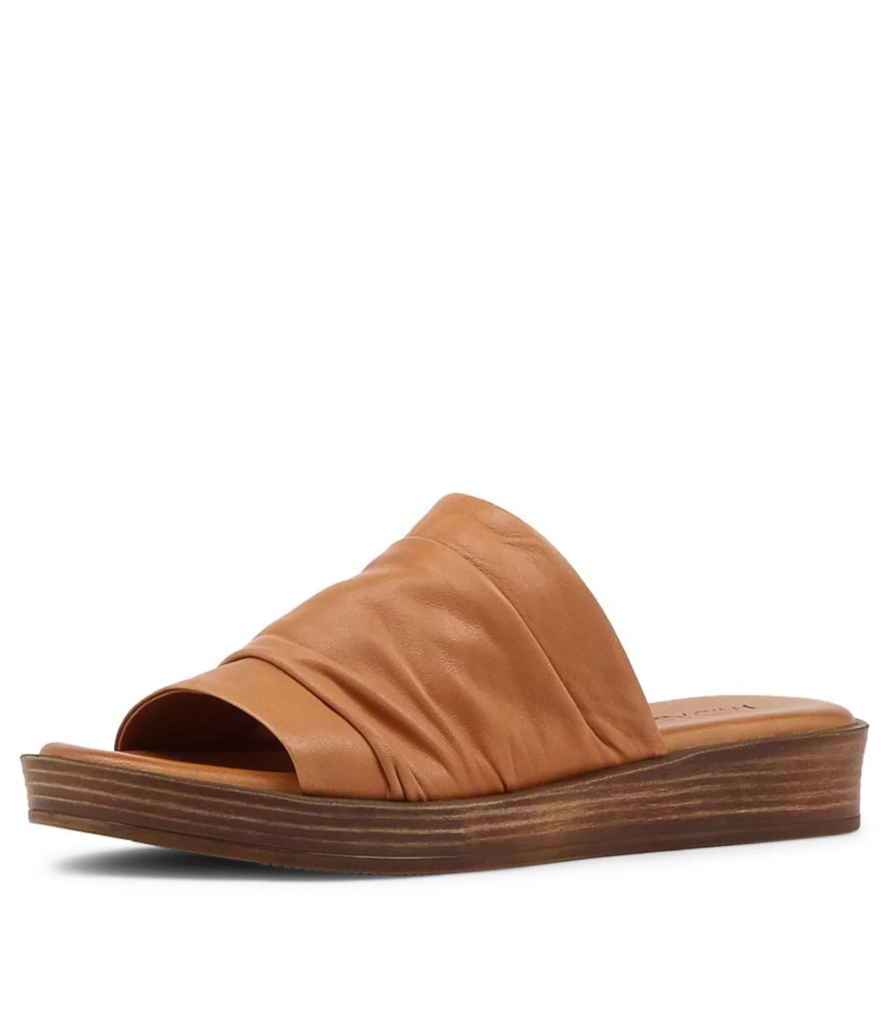 Online Midas Shoes Alio Tan Leather Slides