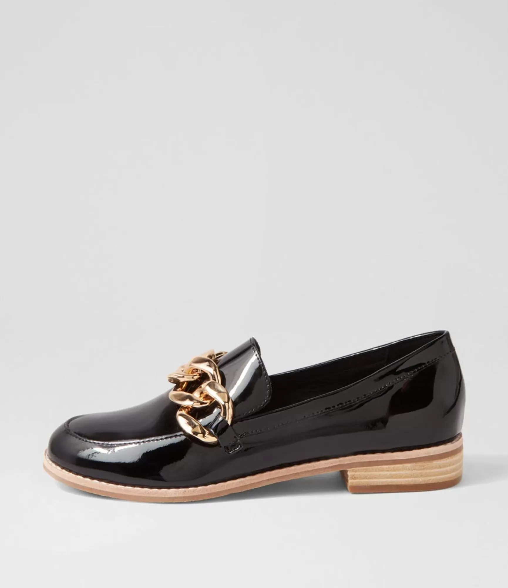 Discount Midas Shoes Ampari Black Patent Leather Loafers