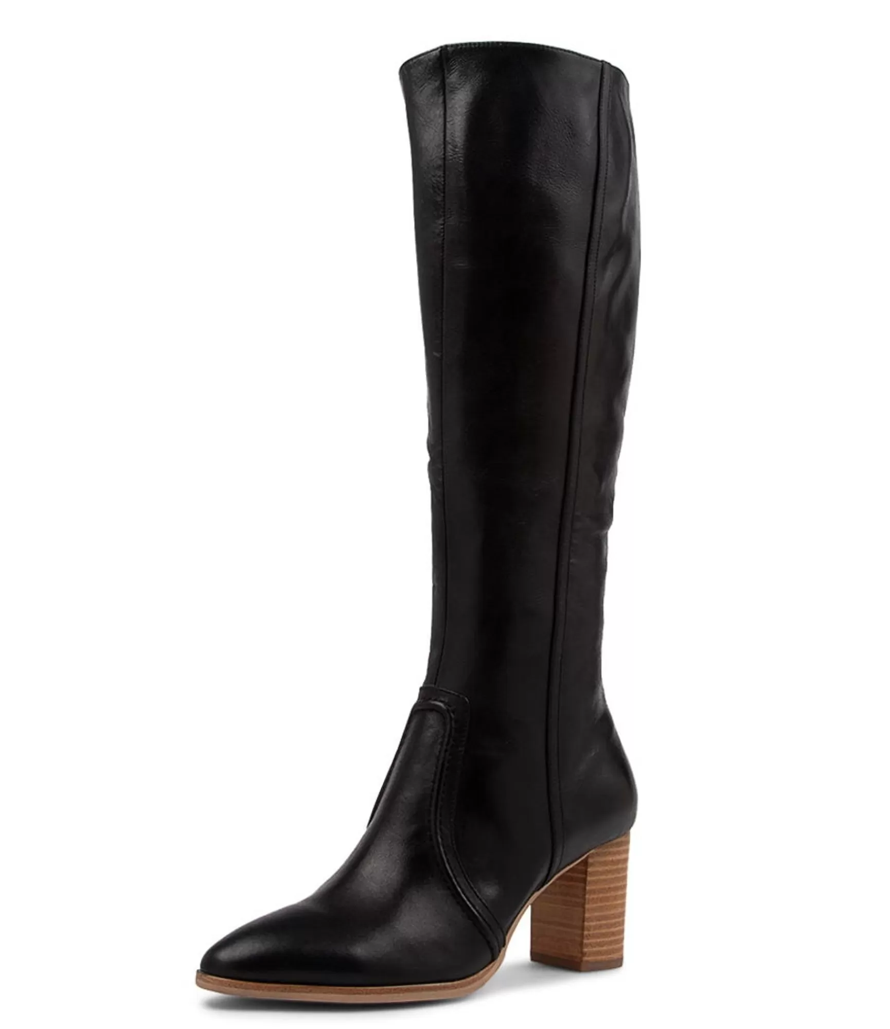 Fashion Midas Shoes Armin Black Leather Knee High Boots Nh