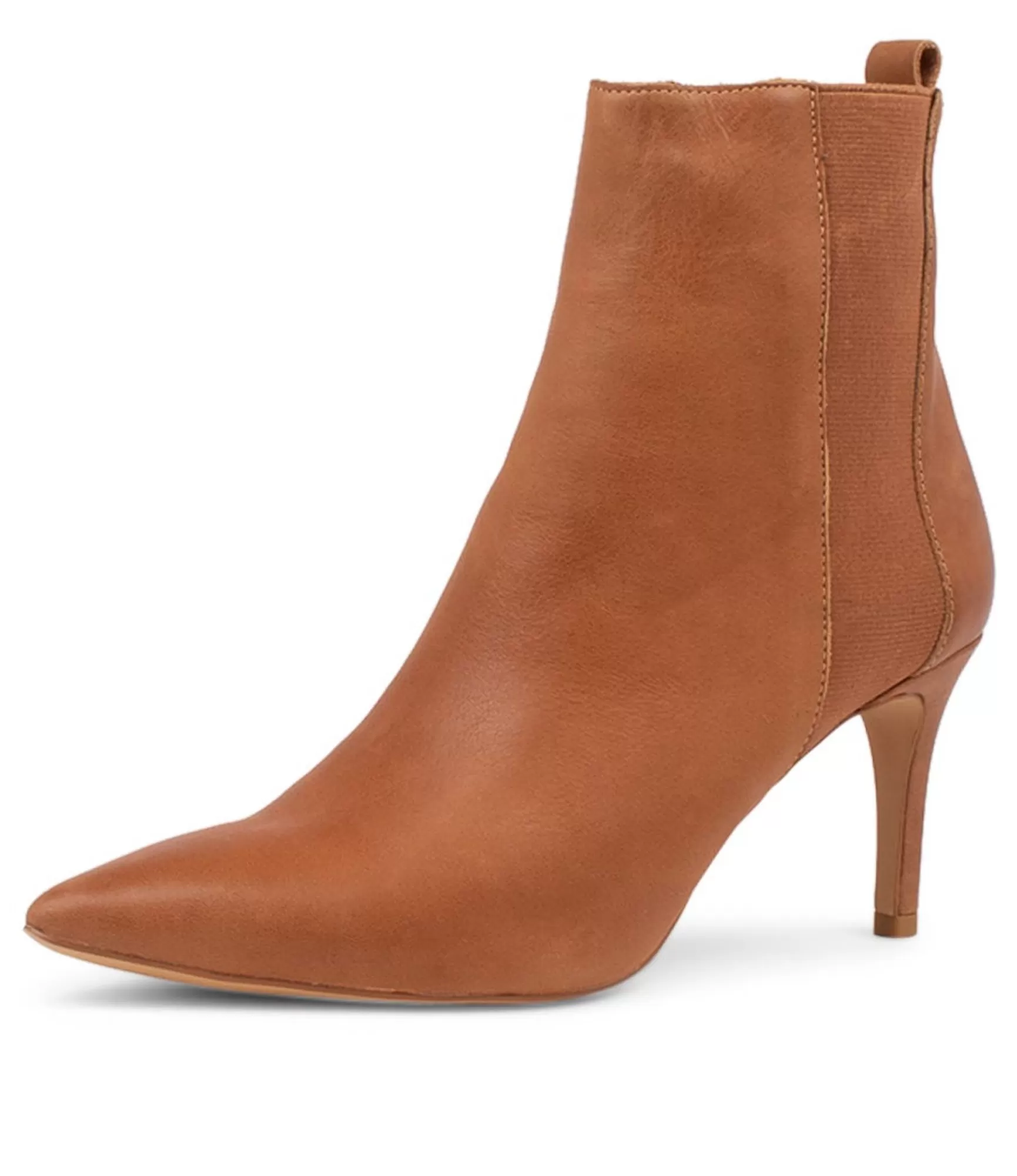 Outlet Midas Shoes Briann Tan Leather Ankle Boots
