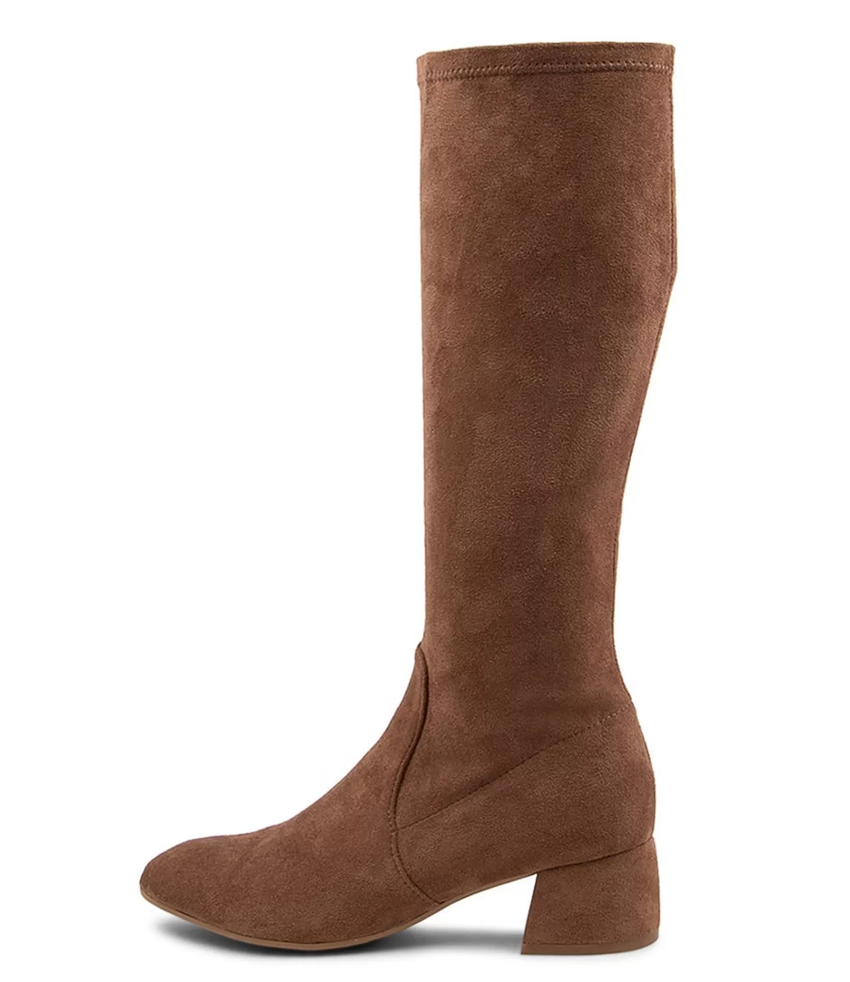 Outlet Midas Shoes Chevon Taupe Microsuede Knee High Boots