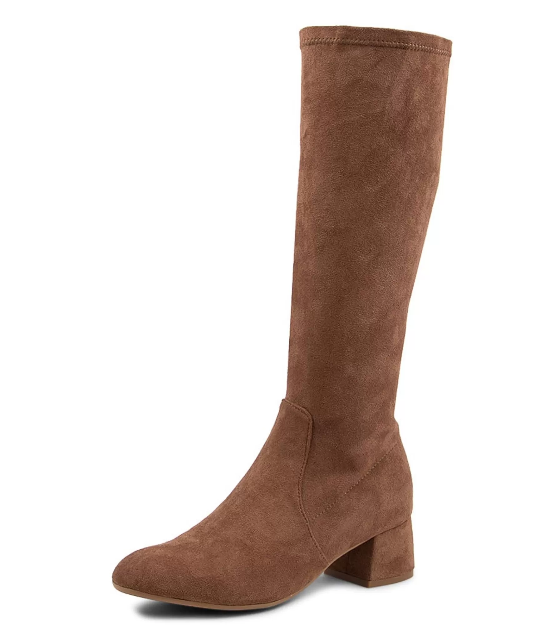 Outlet Midas Shoes Chevon Taupe Microsuede Knee High Boots