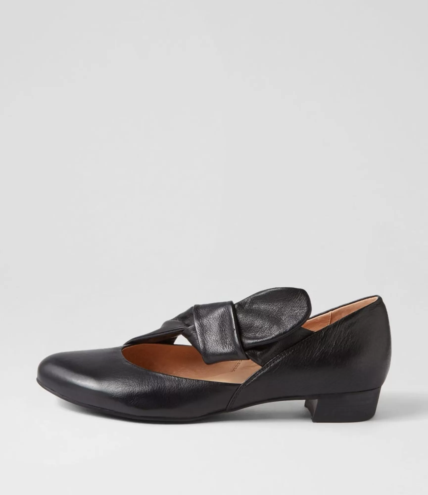 Outlet Midas Shoes Ebbis Black Leather Flat Shoes