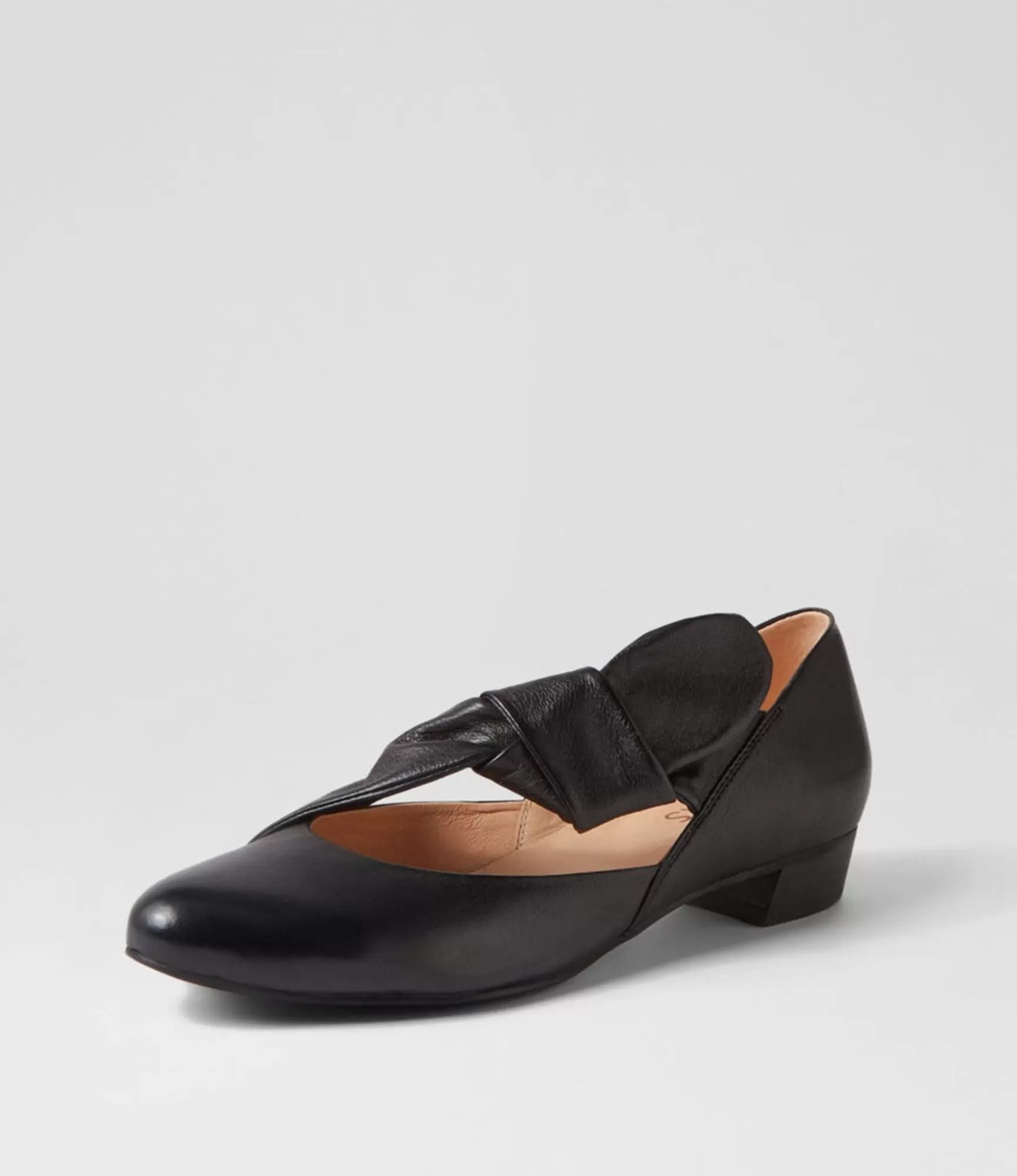 Outlet Midas Shoes Ebbis Black Leather Flat Shoes