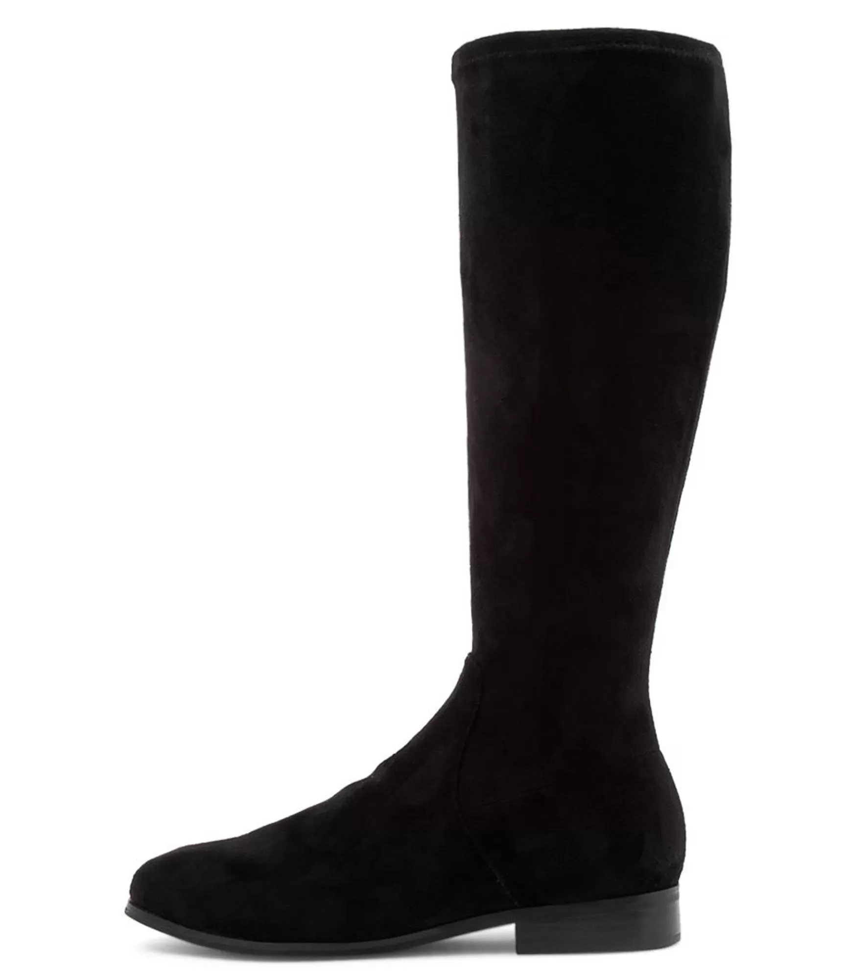 Online Midas Shoes Fiery Black Stretch Microsuede Knee High Boots