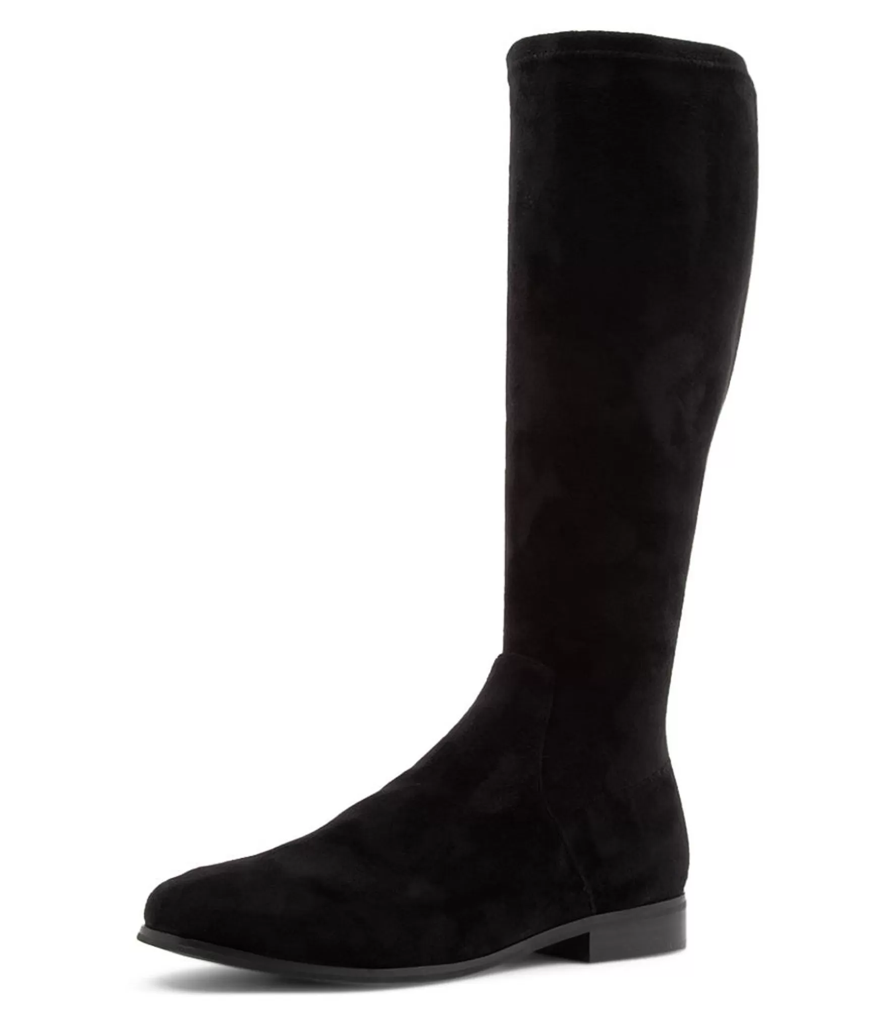 Online Midas Shoes Fiery Black Stretch Microsuede Knee High Boots
