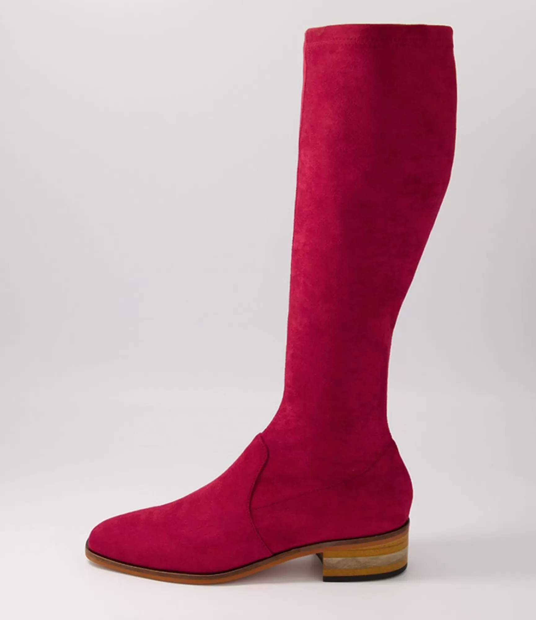 Clearance Midas Shoes Flowe Pinot Stretch Microsuede Long Boots