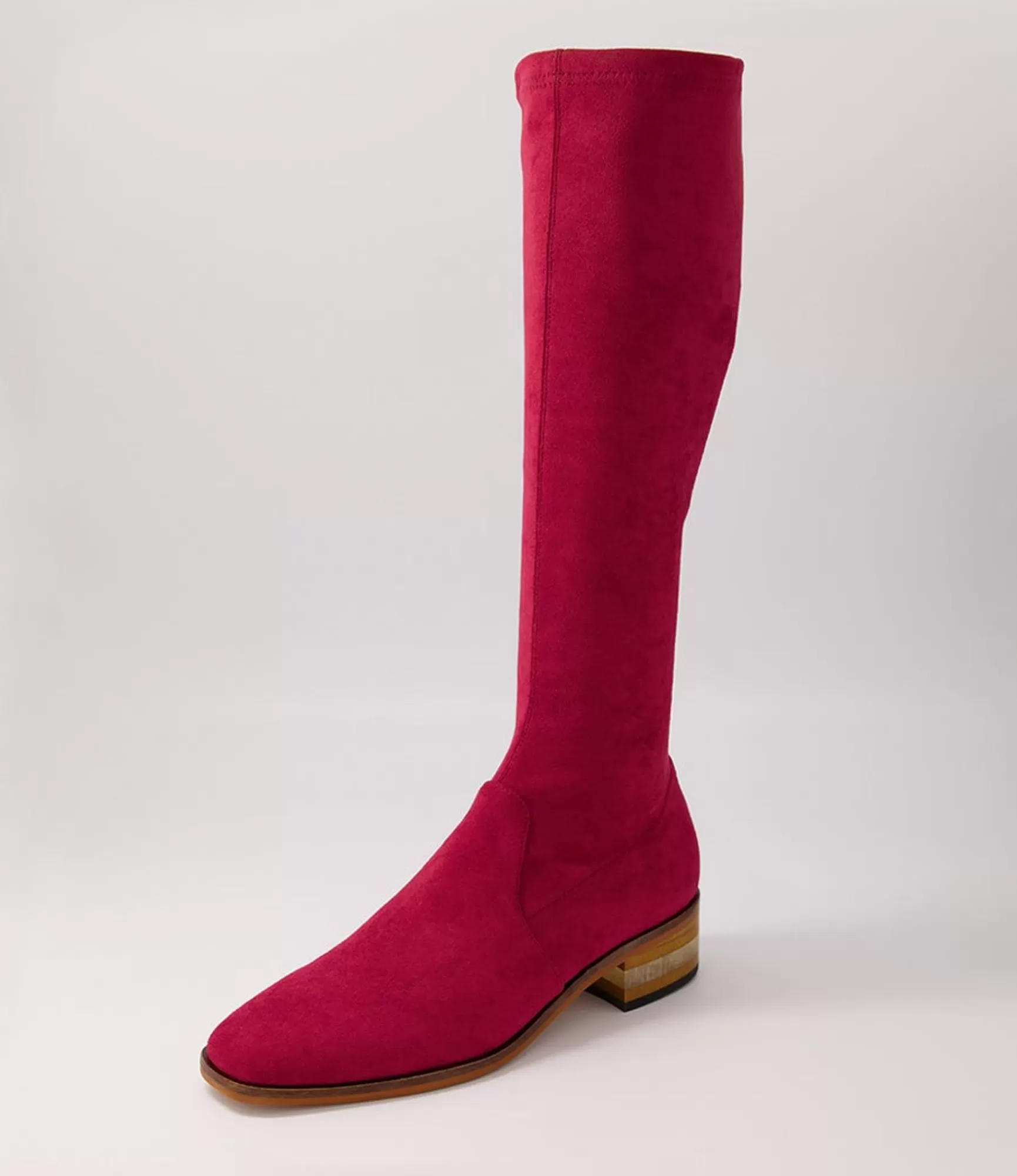 Clearance Midas Shoes Flowe Pinot Stretch Microsuede Long Boots