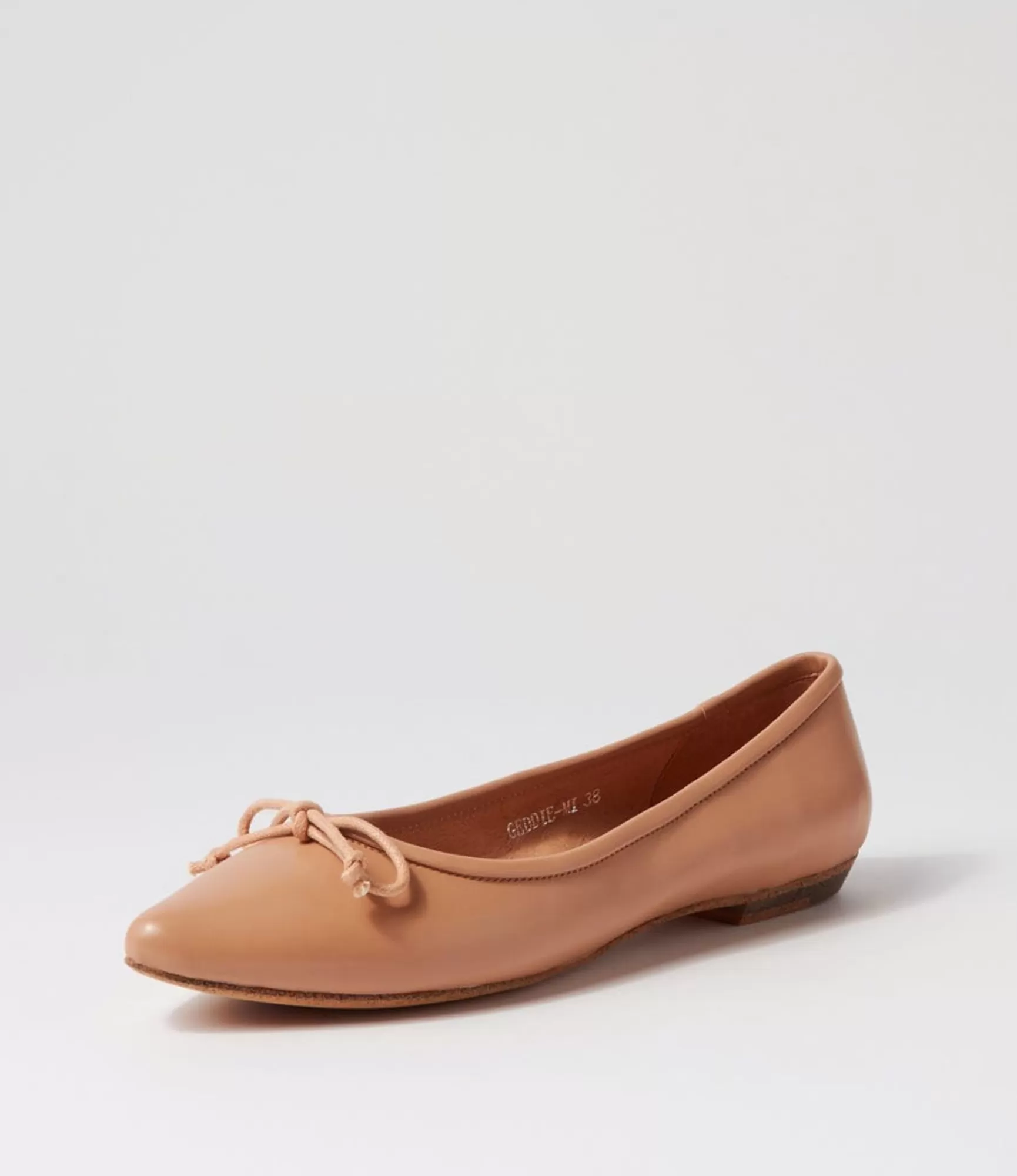Outlet Midas Shoes Geddie Camel Leather Flat Shoes