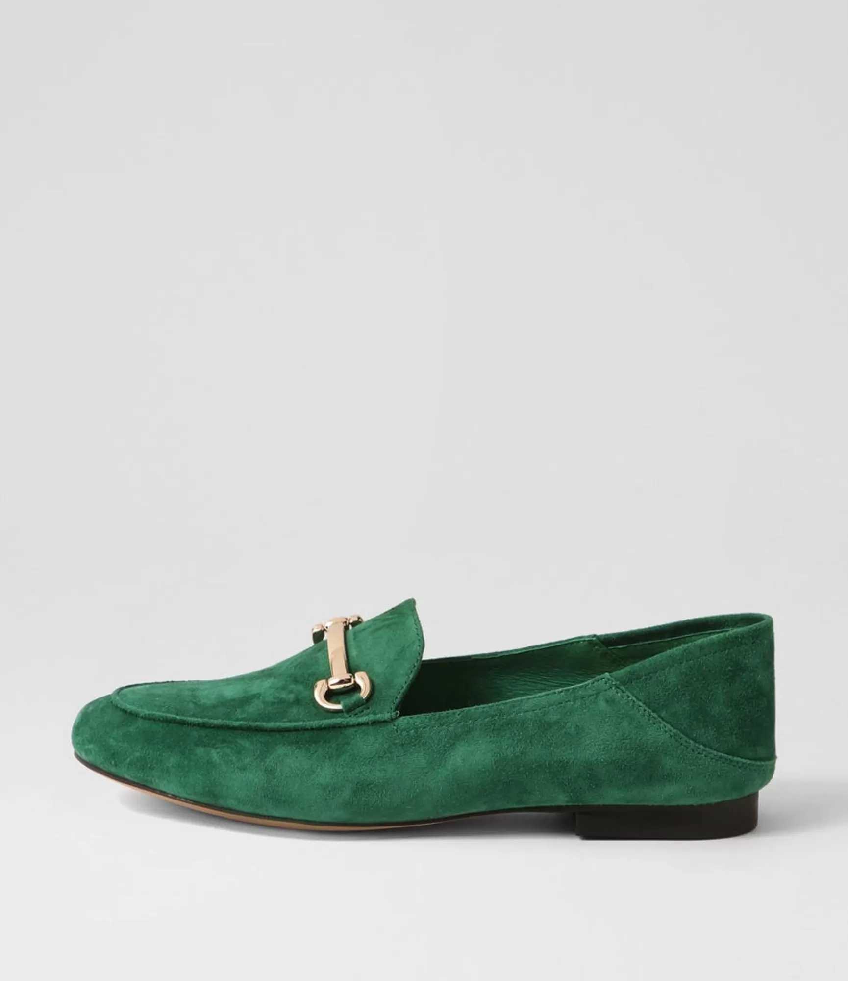 New Midas Shoes Ginnas Emerald Suede Loafers