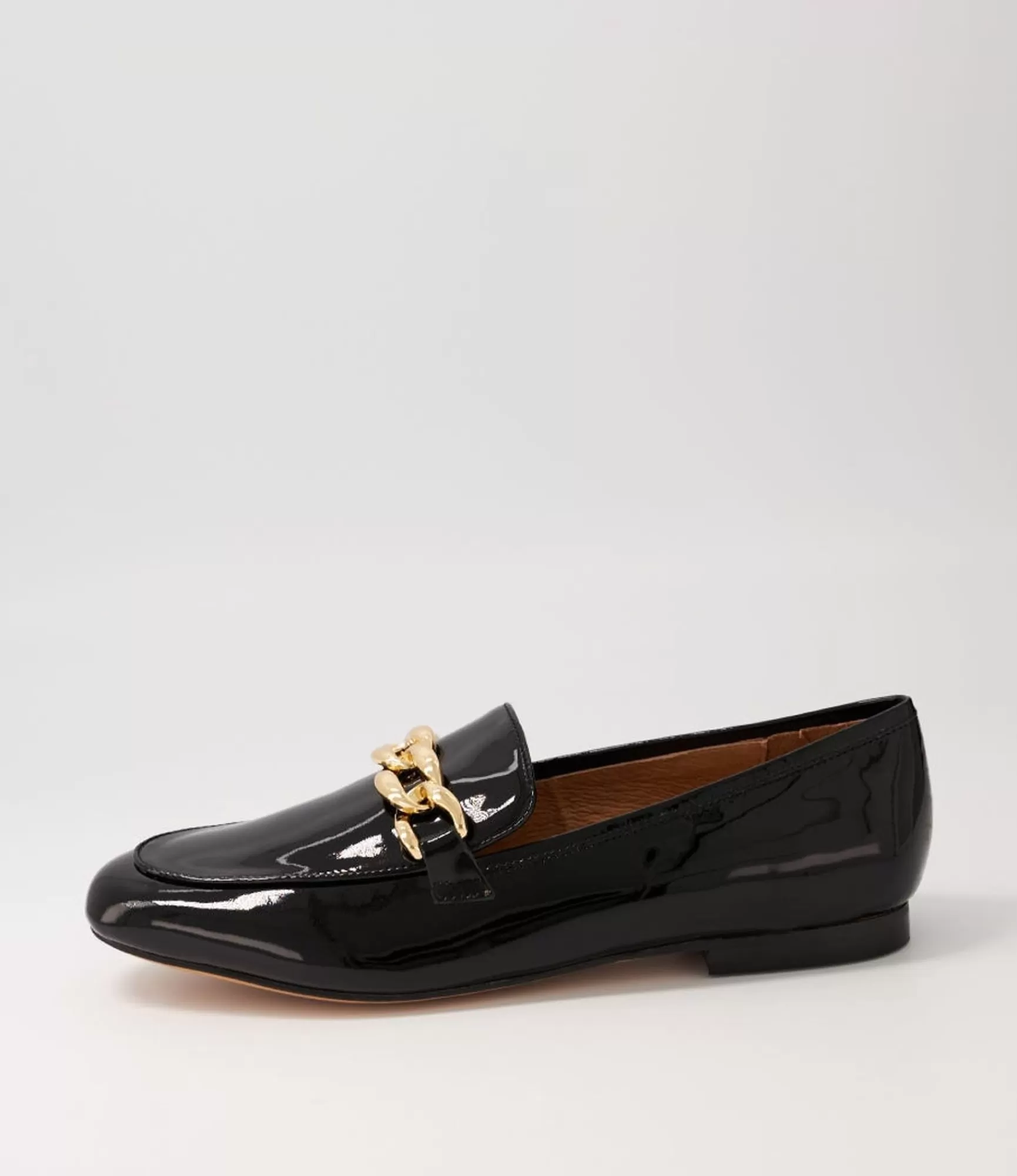 Fashion Midas Shoes Gollish Black Patent Leather Loafers