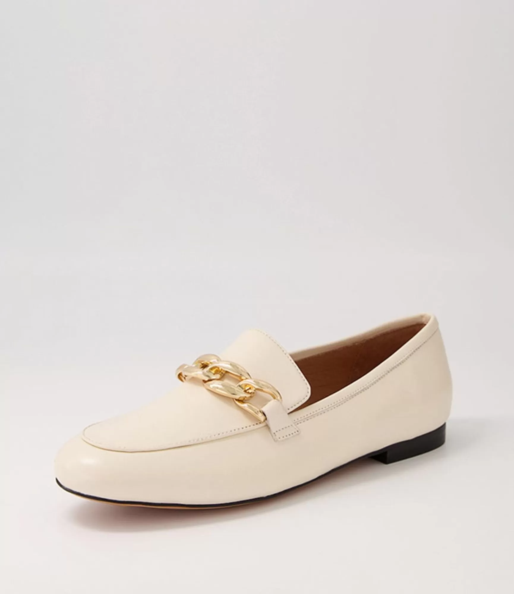 Fashion Midas Shoes Gollish Cream Leather Loafers