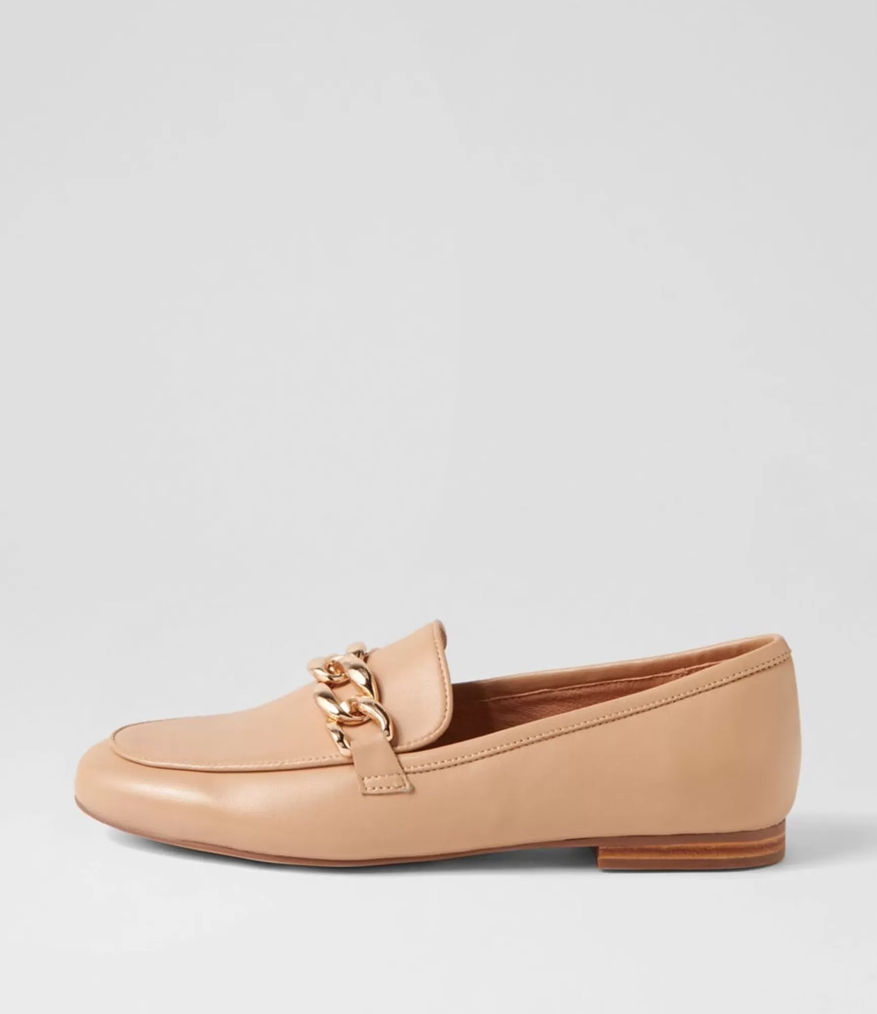Hot Midas Shoes Gollish Nude Leather Loafers