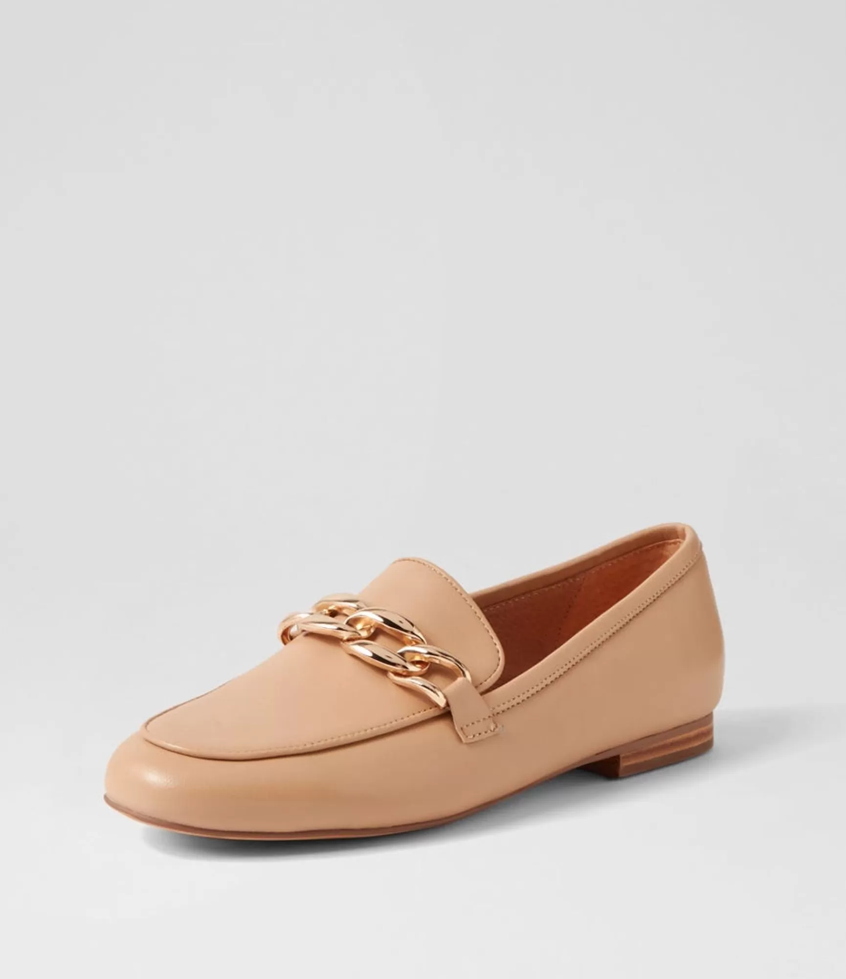 Hot Midas Shoes Gollish Nude Leather Loafers
