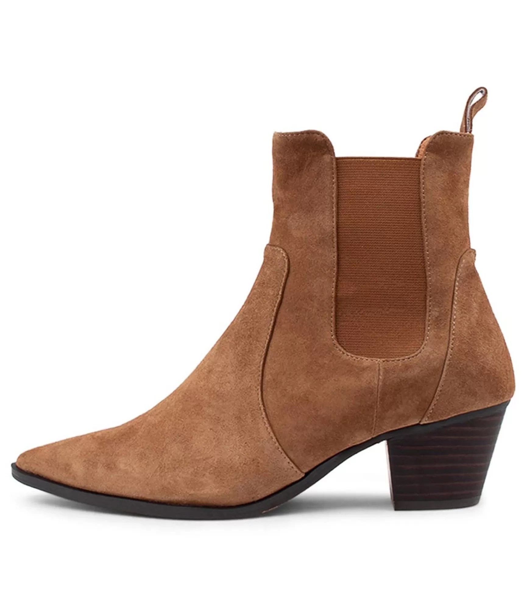 Outlet Midas Shoes Grasp Light Choc Suede Chelsea Boots