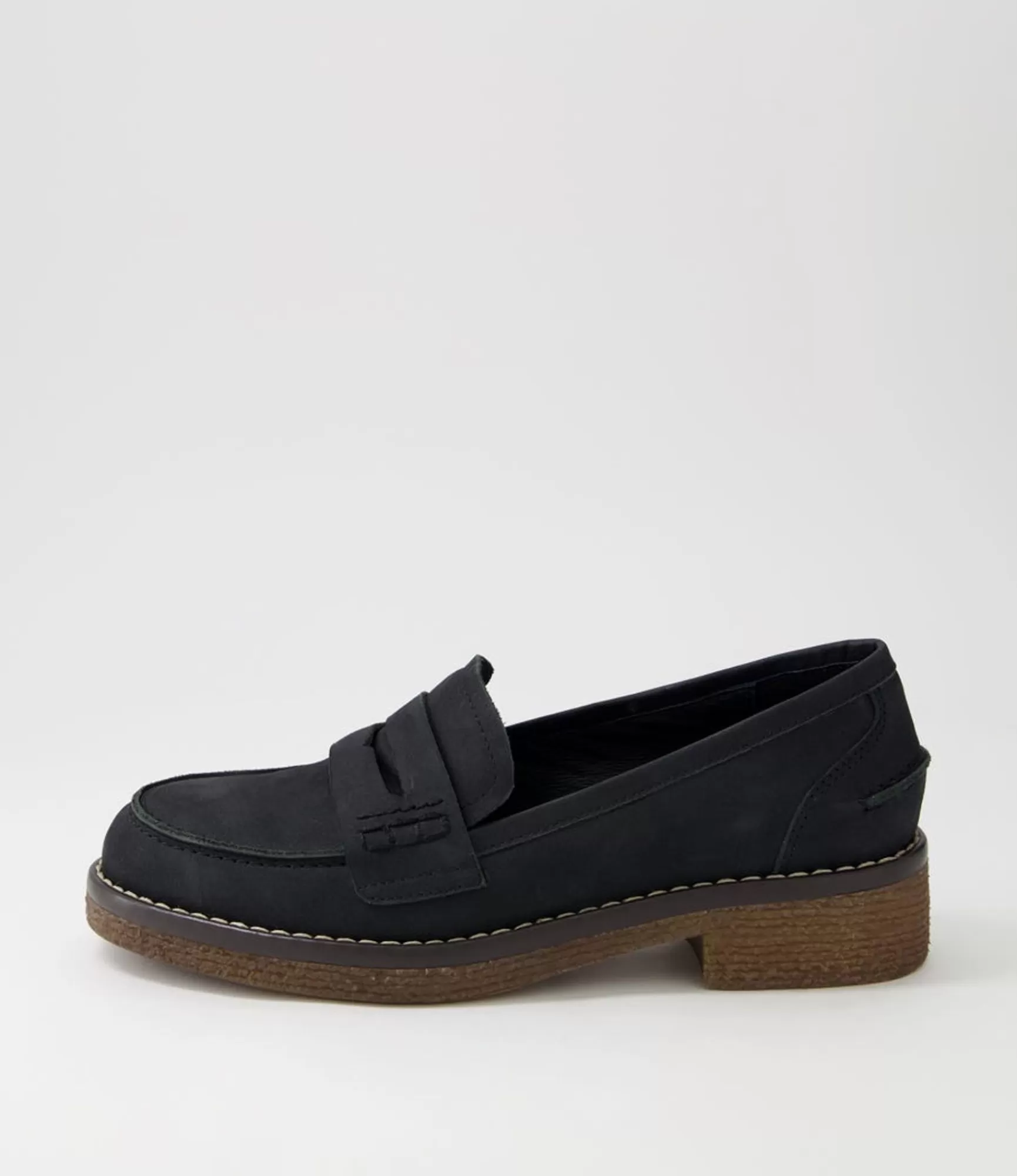 Online Midas Shoes Gulfie Black Leather Loafers