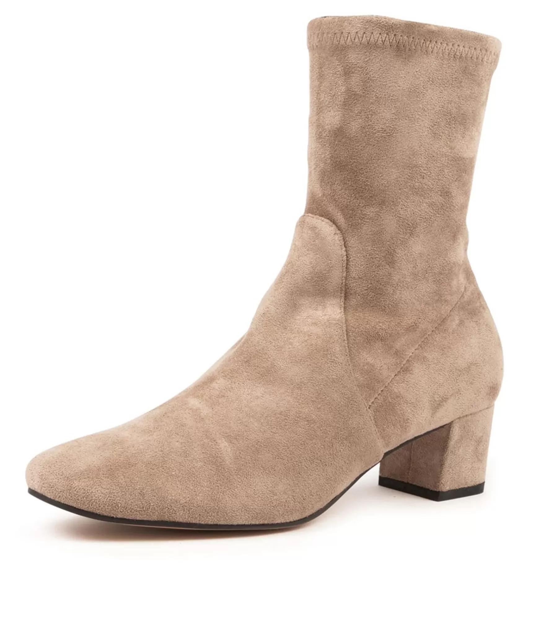 New Midas Shoes Heidi Taupe Microsuede
