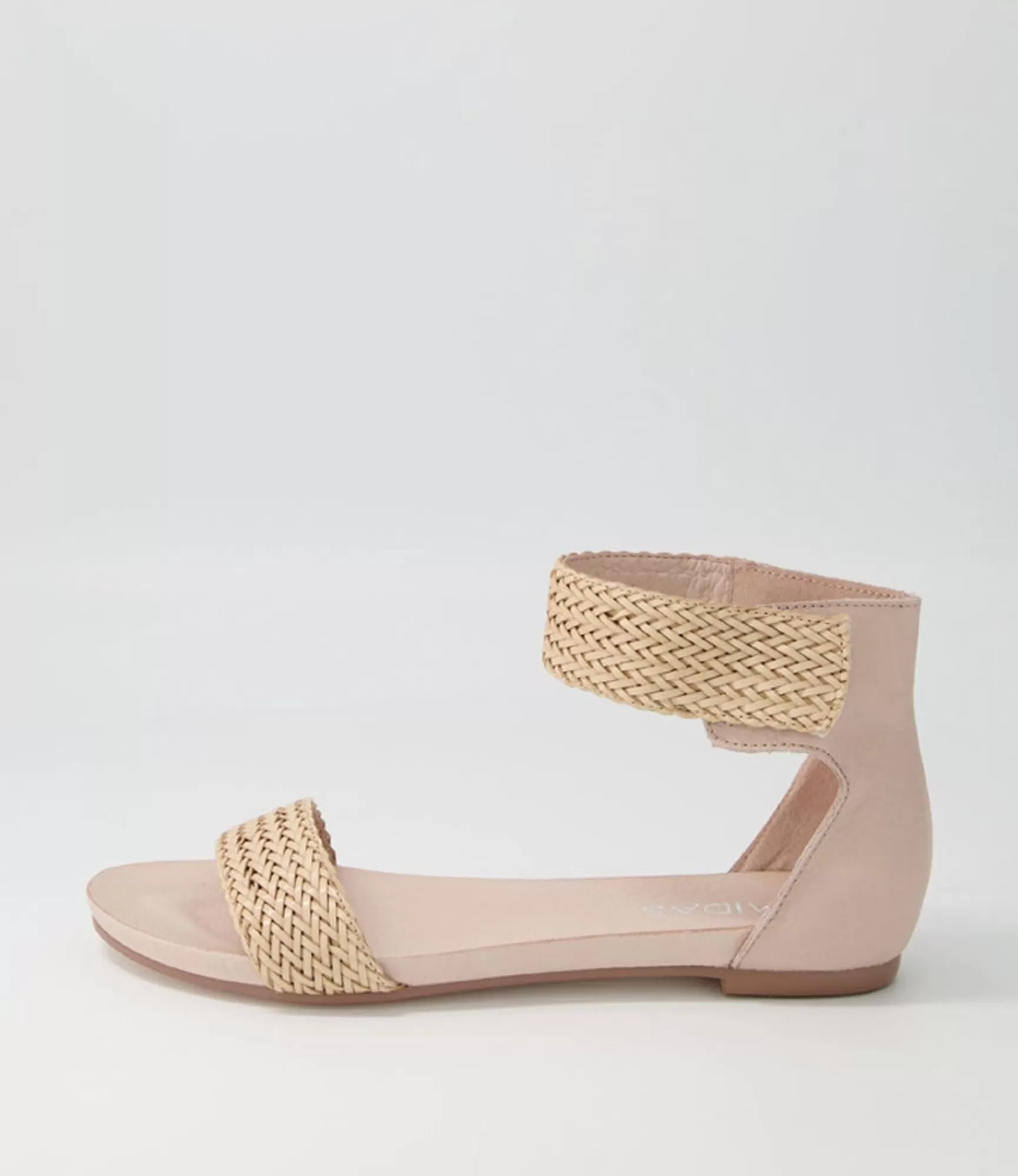 Cheap Midas Shoes Jallan Nude Weave Leather Sandals