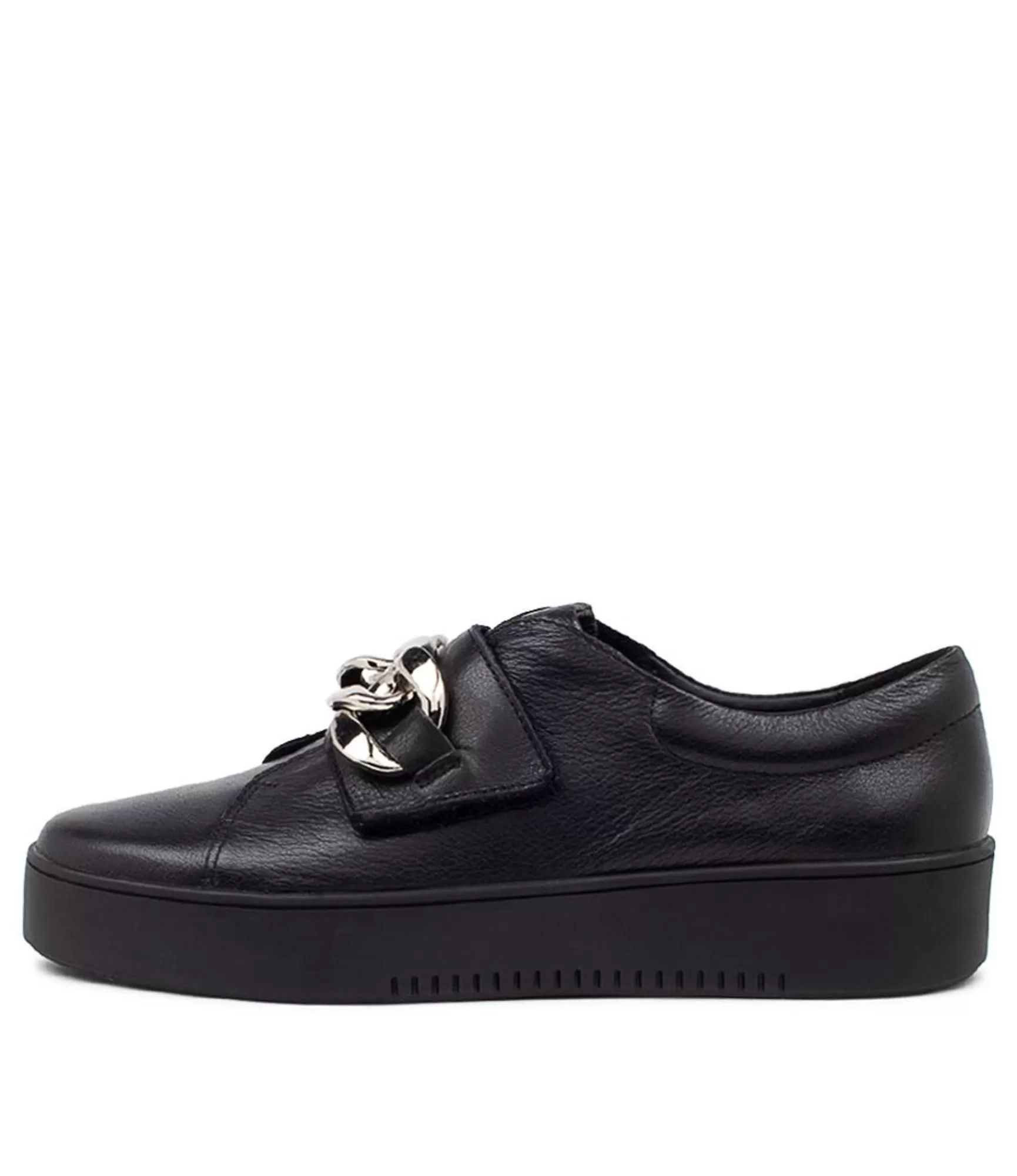 Online Midas Shoes Laia Black Leather Sneakers Bs