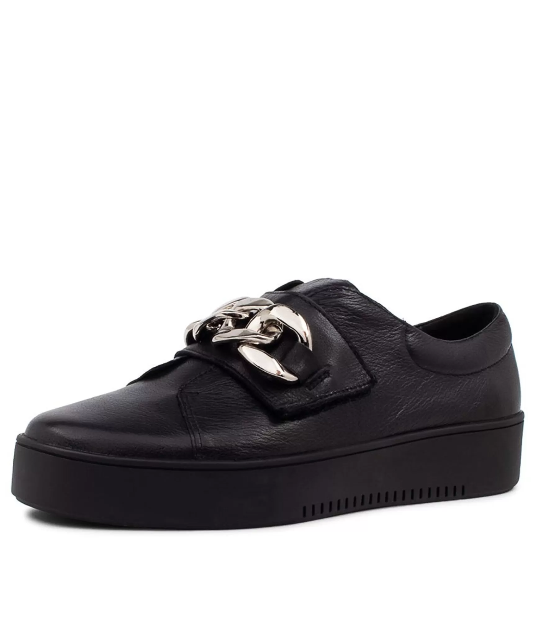 Online Midas Shoes Laia Black Leather Sneakers Bs