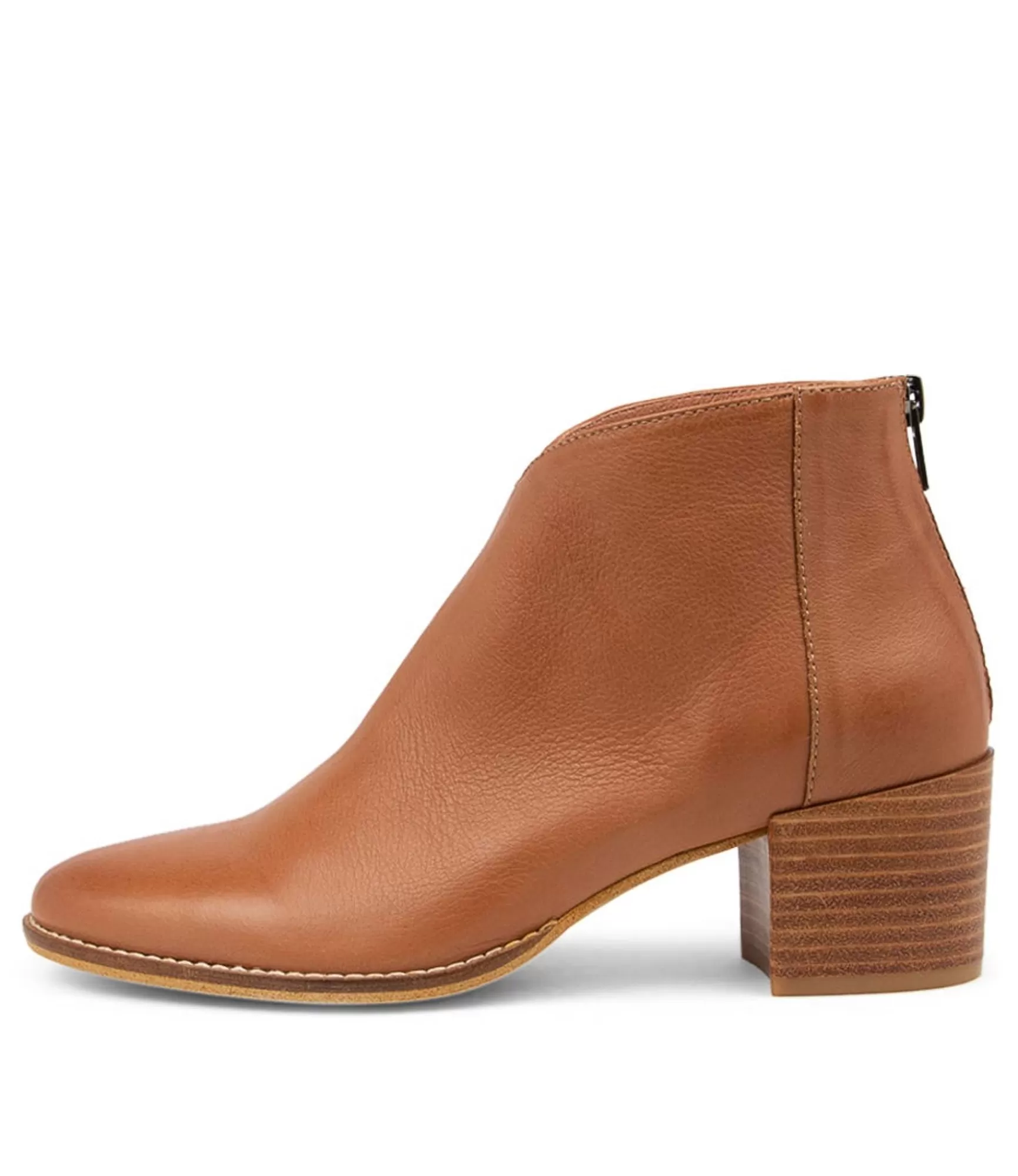 Discount Midas Shoes Mambo Dark Tan Leather Ankle Boots