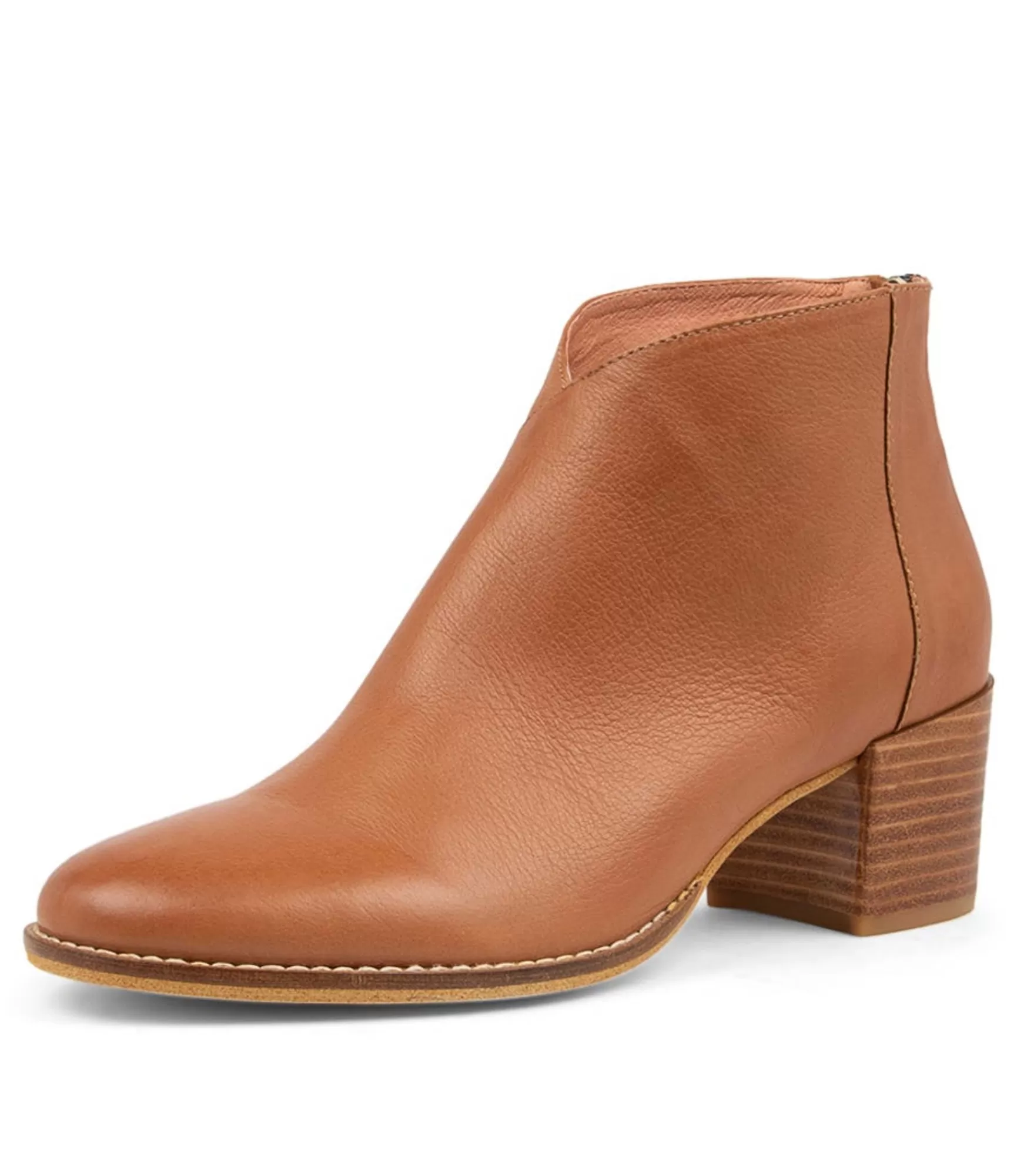 Discount Midas Shoes Mambo Dark Tan Leather Ankle Boots
