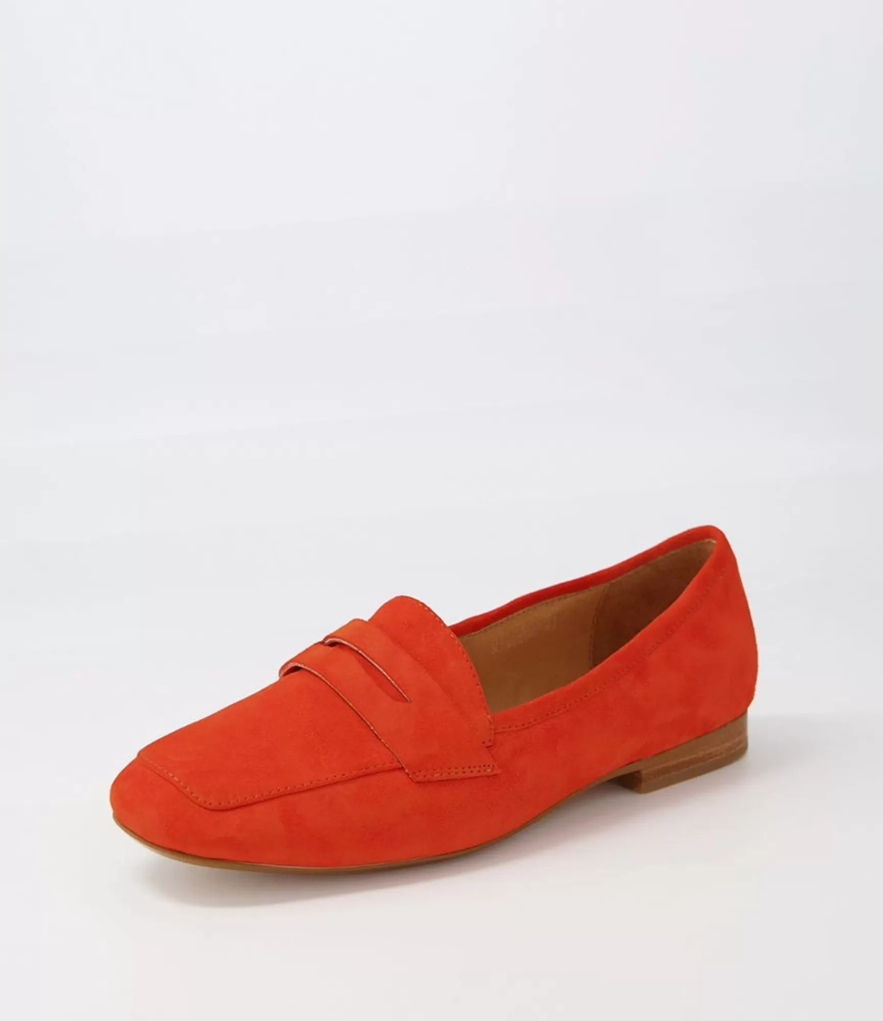 Outlet Midas Shoes Merlino Bright Orange Suede Loafers