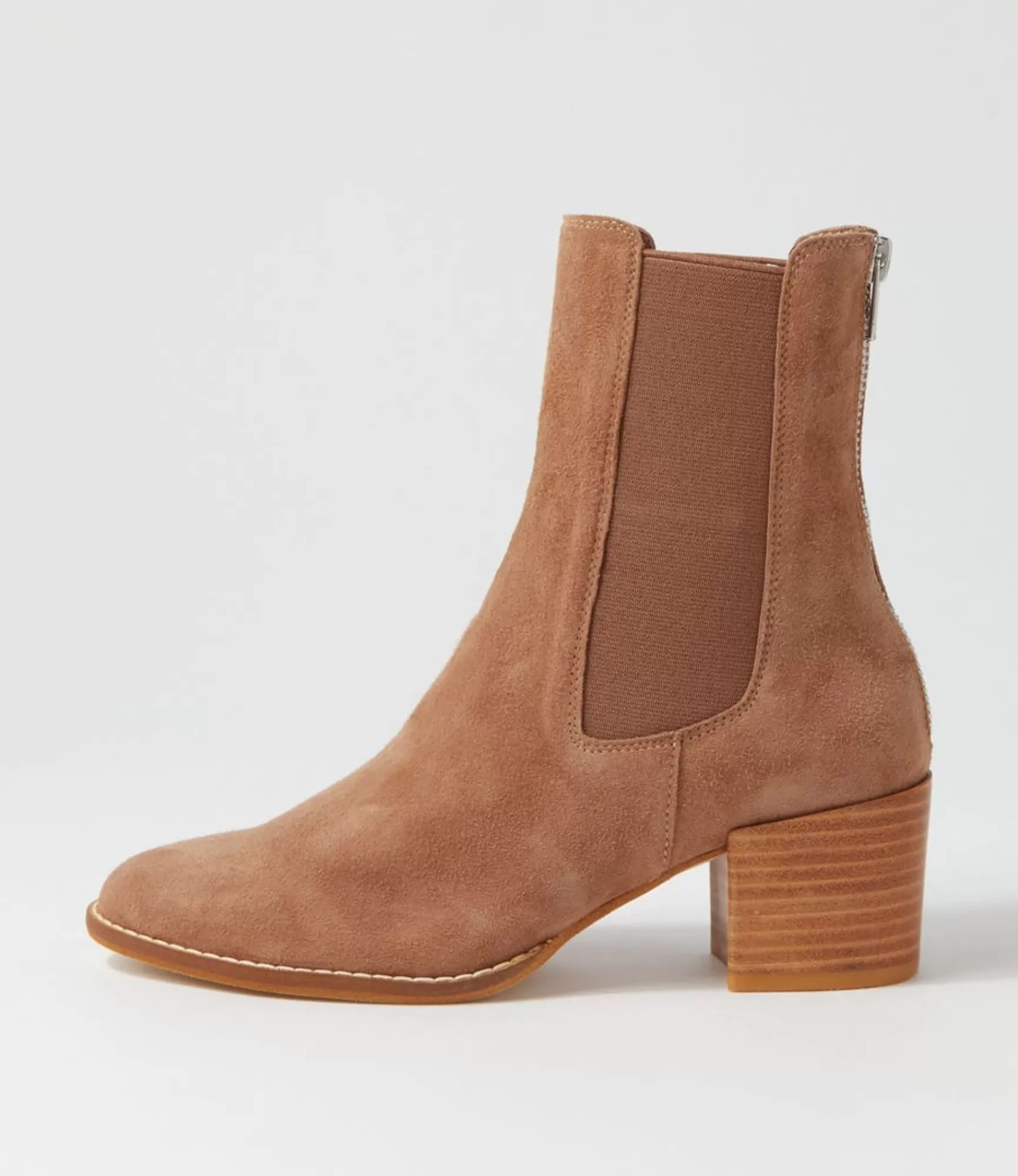 Flash Sale Midas Shoes Mikali Light Choc Suede Chelsea Boots