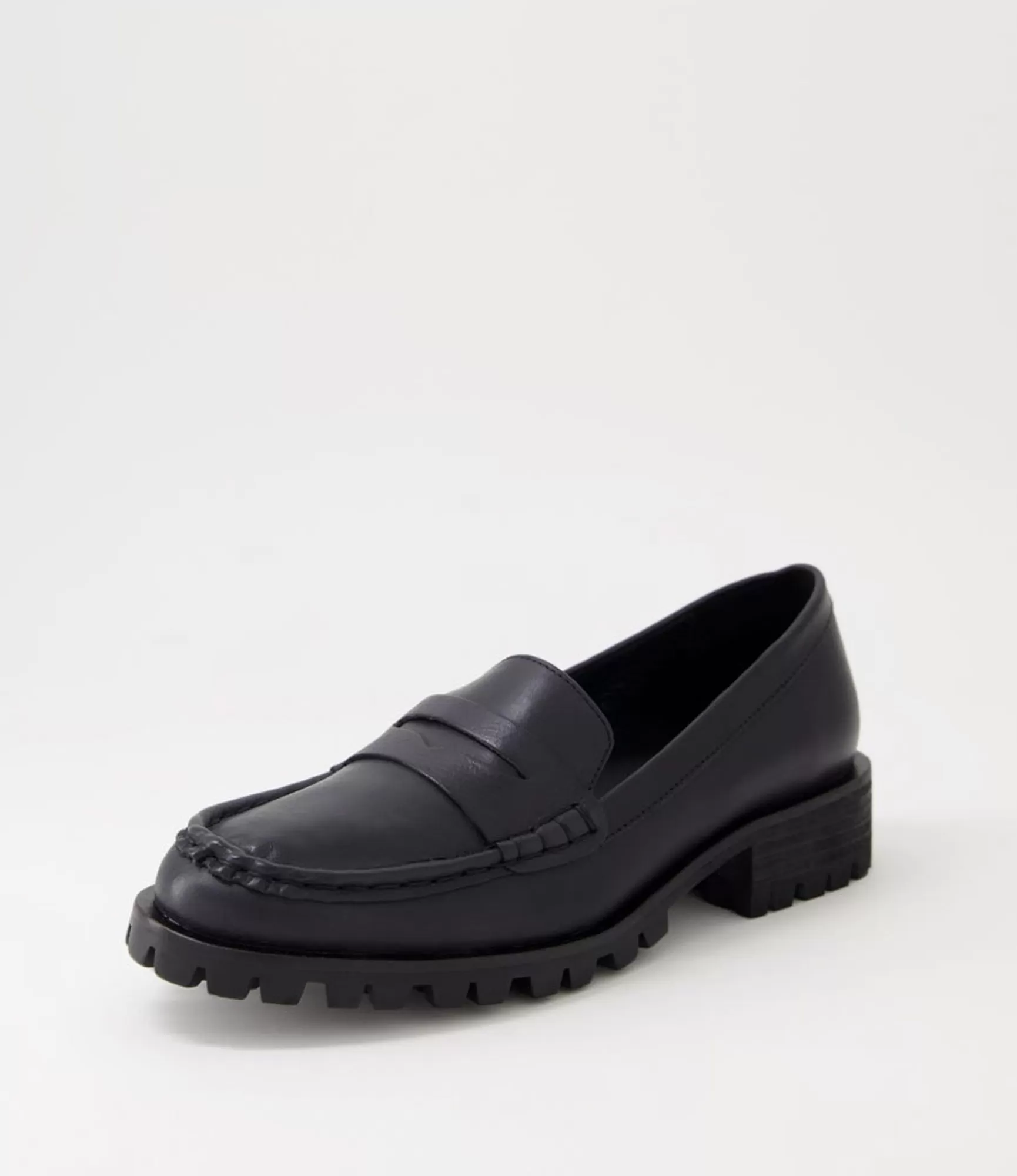 Online Midas Shoes Morla Black Leather Loafers