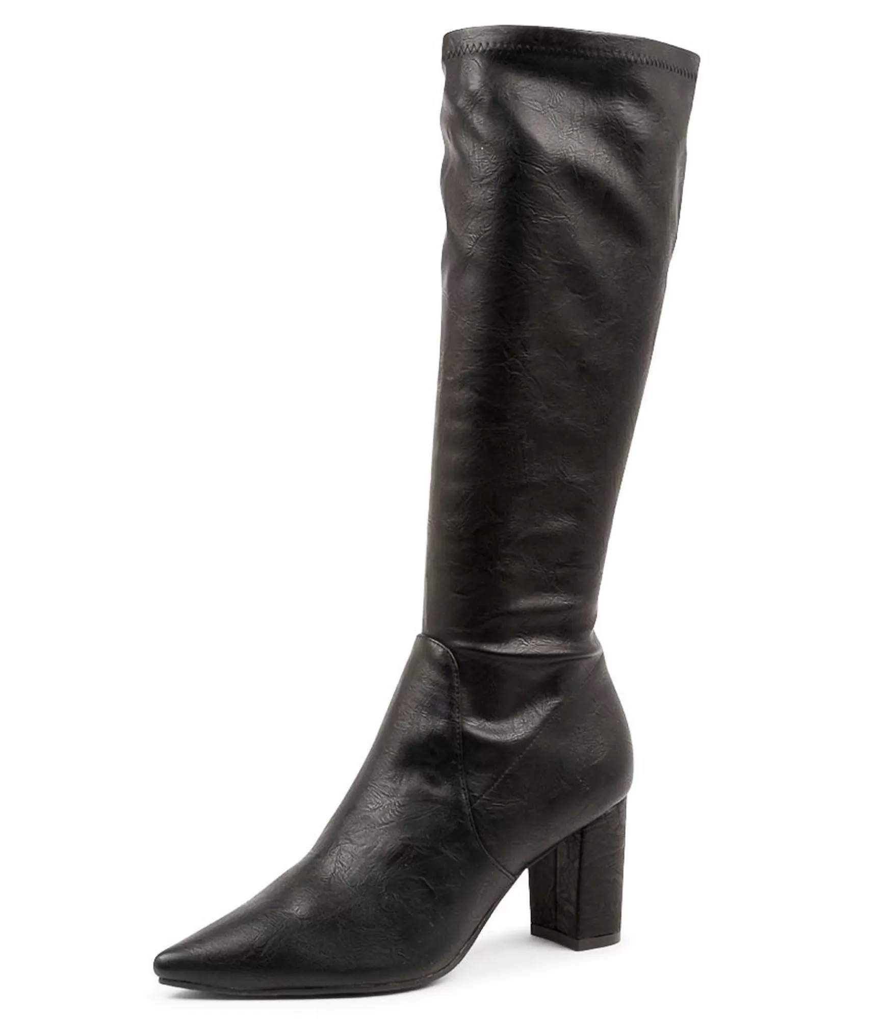 Clearance Midas Shoes Nyla Black Stretch Smooth