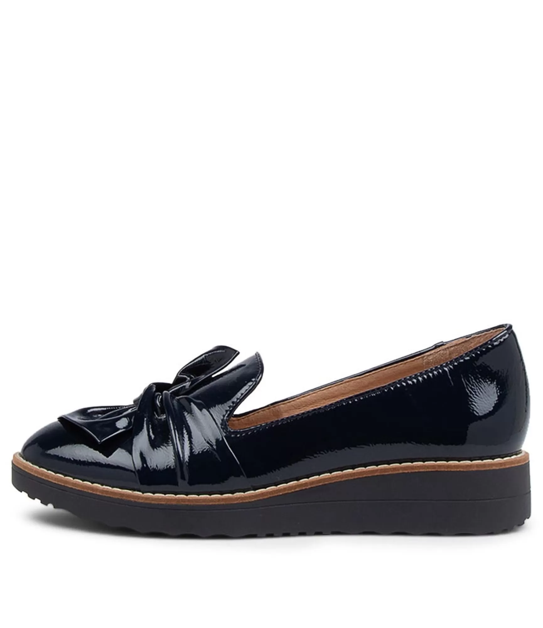 Online Midas Shoes Opitto Navy Patent Leather Loafers Ns