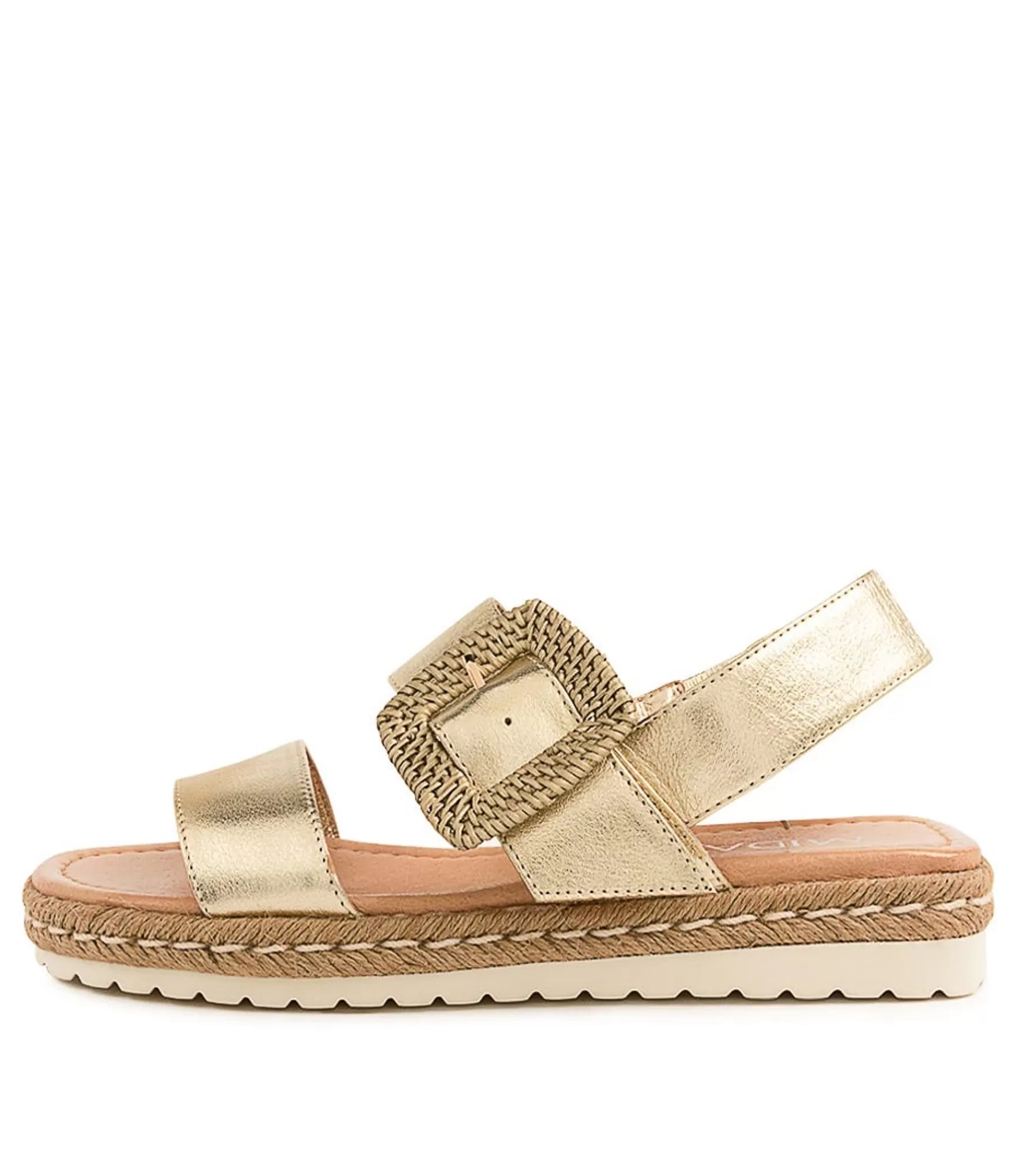 Online Midas Shoes Silo Pale Gold Leather