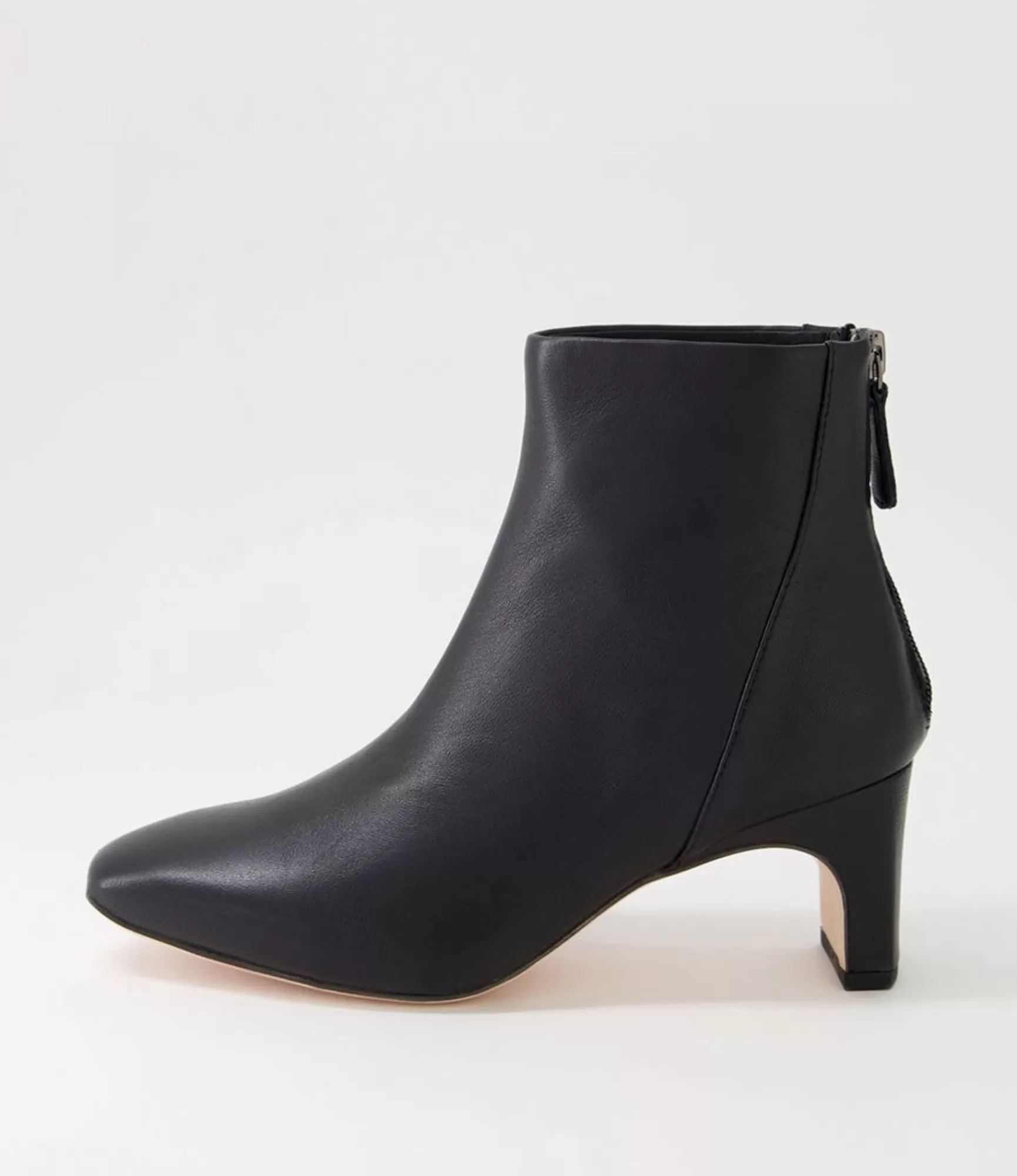 Cheap Midas Shoes Sofee Black Leather Ankle Boots