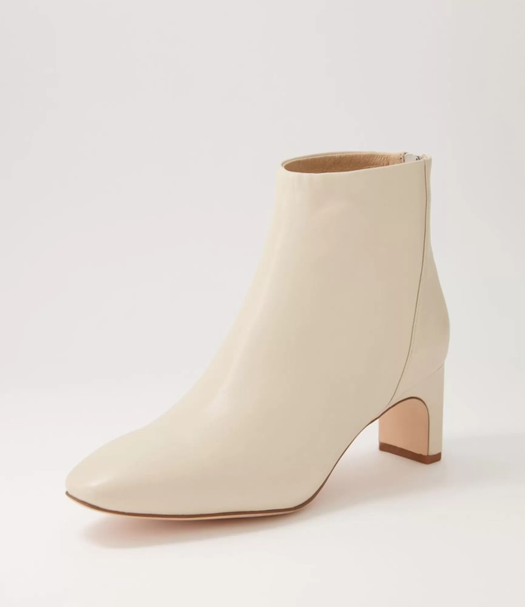 Hot Midas Shoes Sofee Cream Leather Ankle Boots