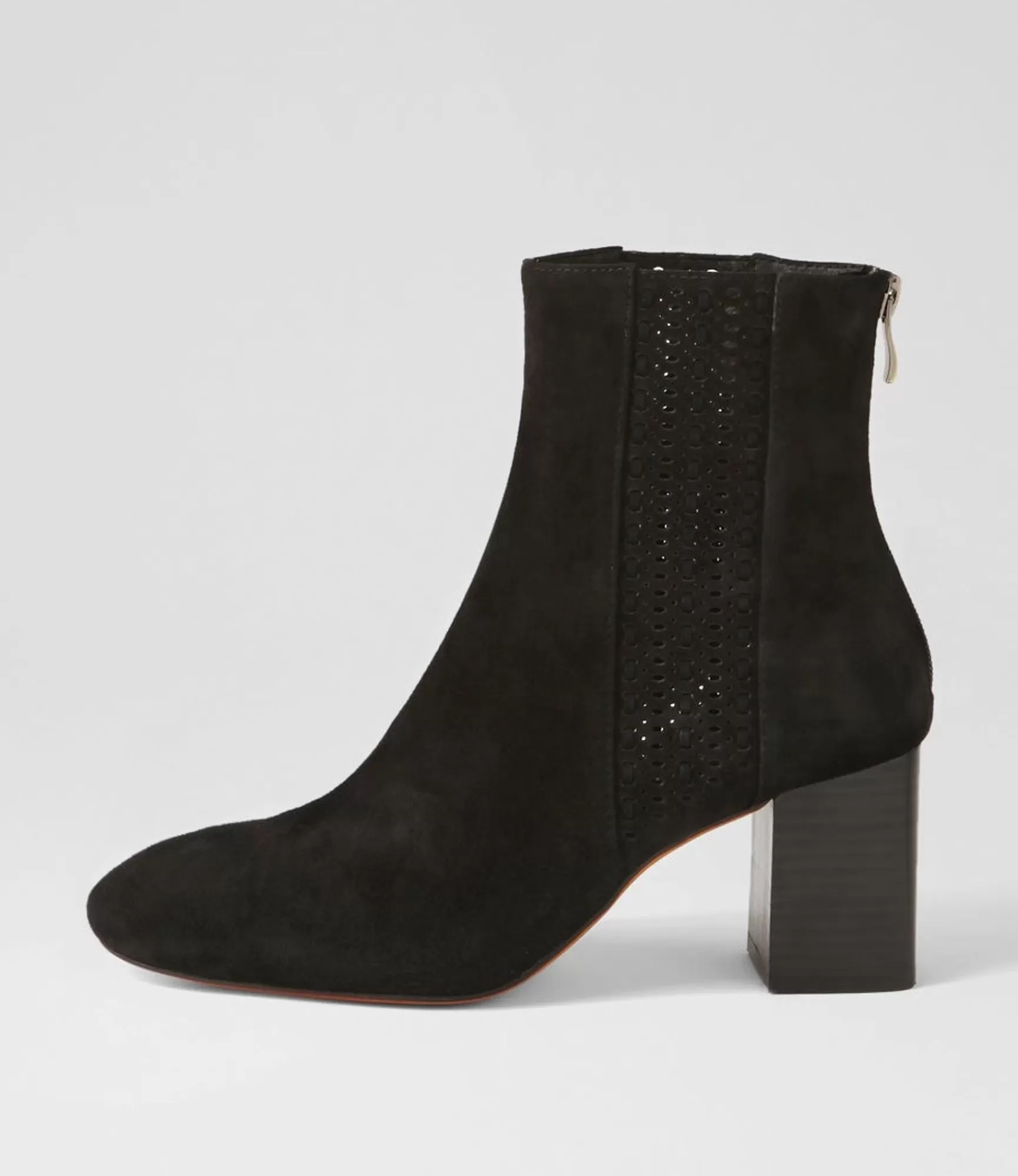 Online Midas Shoes Stalla Black Suede Ankle Boots