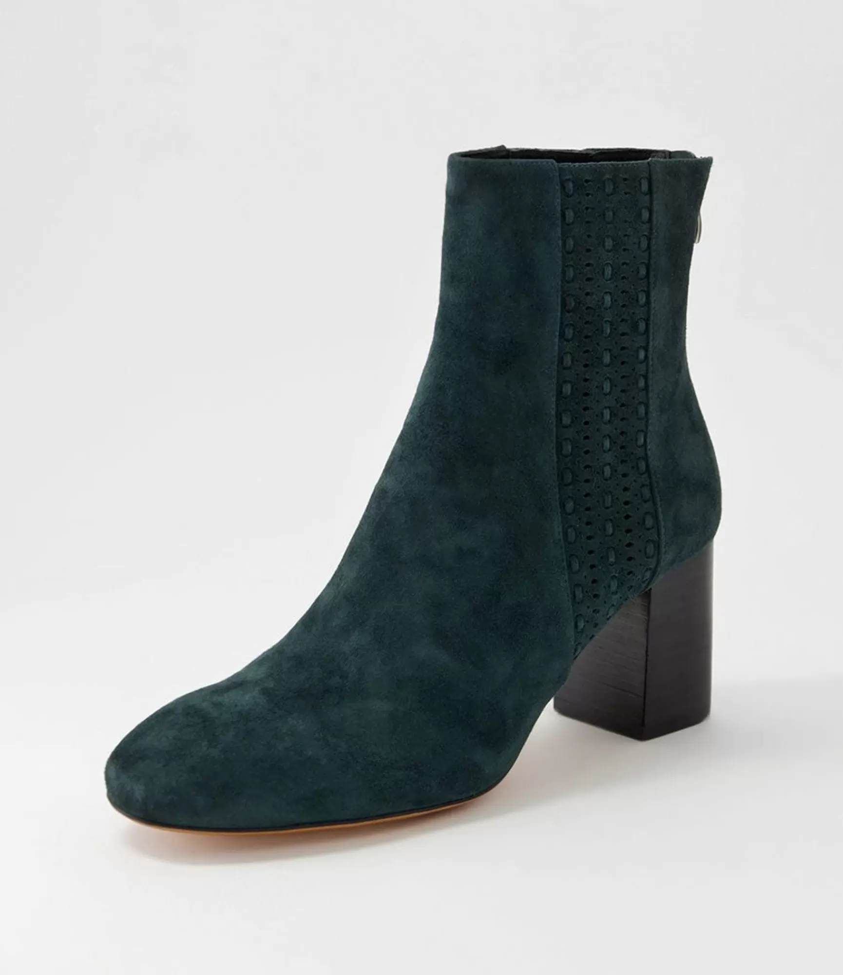 Cheap Midas Shoes Stalla Deep Green Suede Ankle Boots