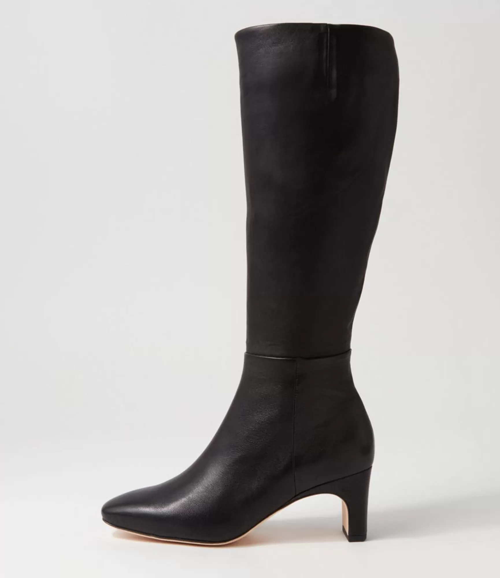 Clearance Midas Shoes Swoon Black Leather Knee High Boots