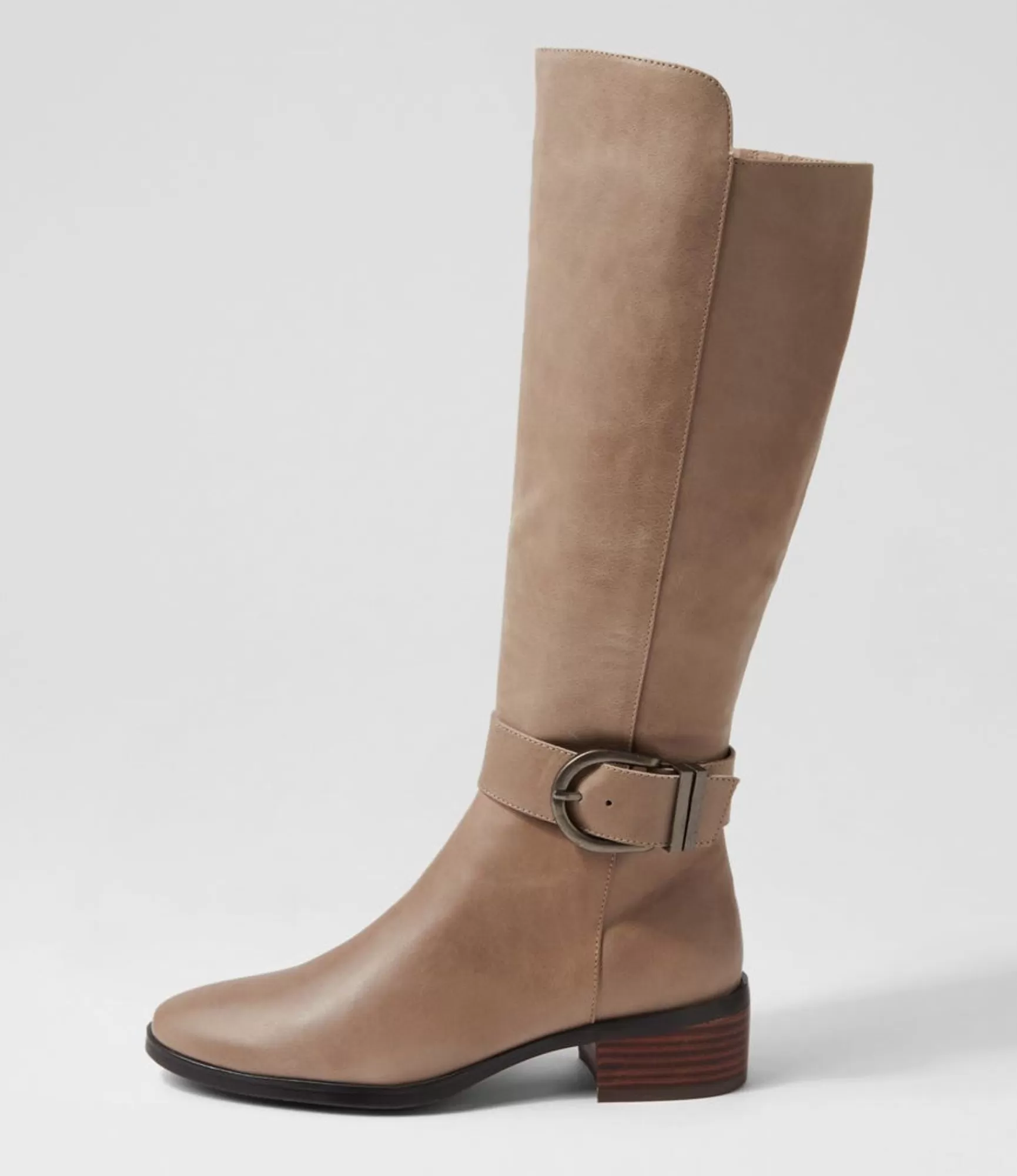 Online Midas Shoes Tish Smoke Leather Knee High Boots