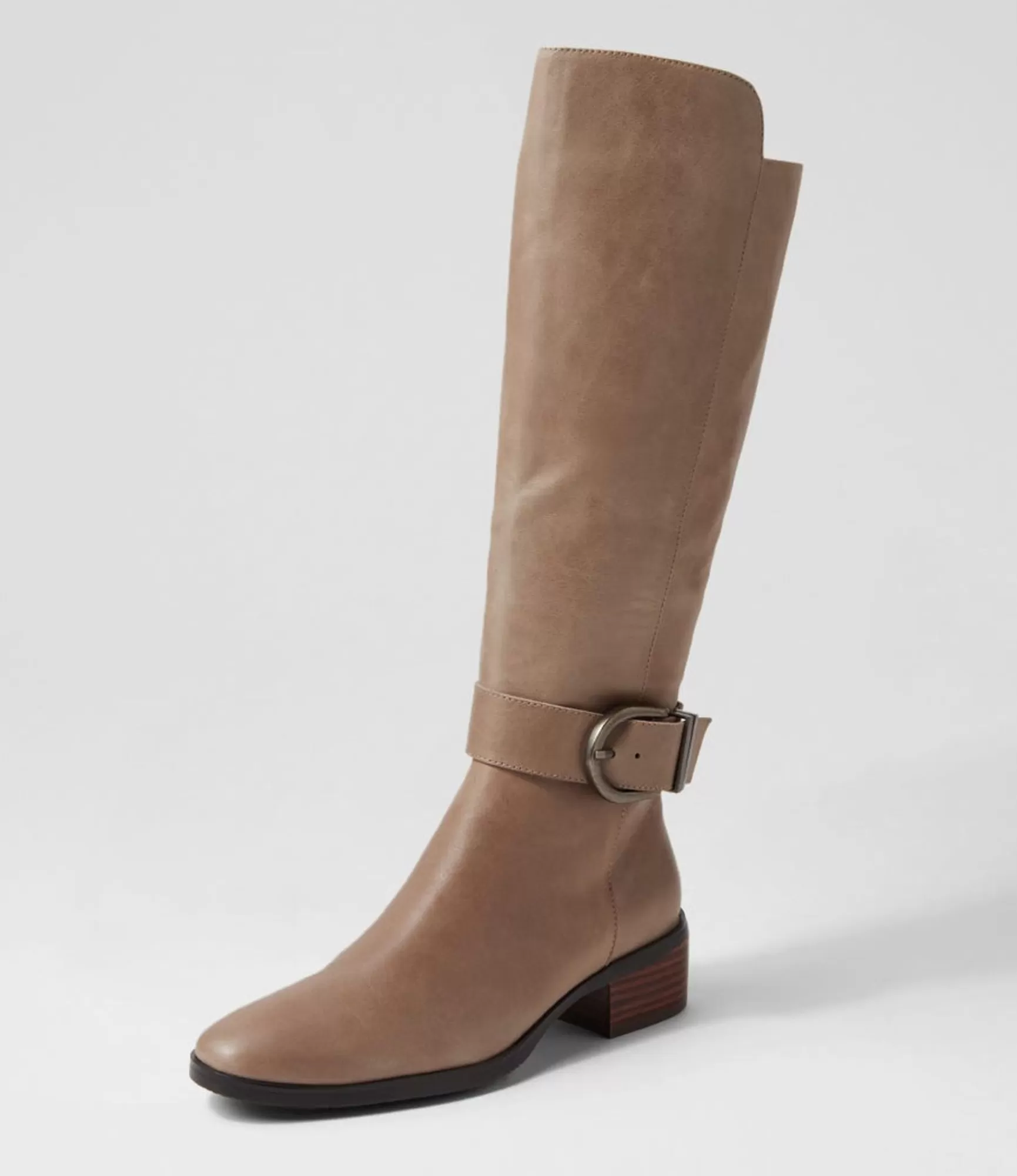 Online Midas Shoes Tish Smoke Leather Knee High Boots