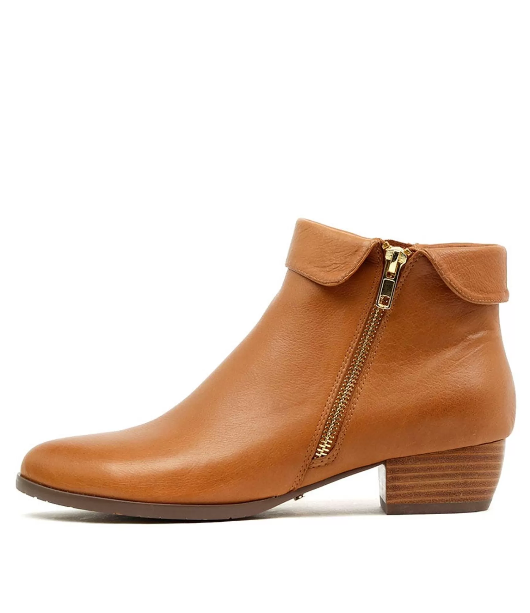 New Midas Shoes Twinzip Dk Tan Leather