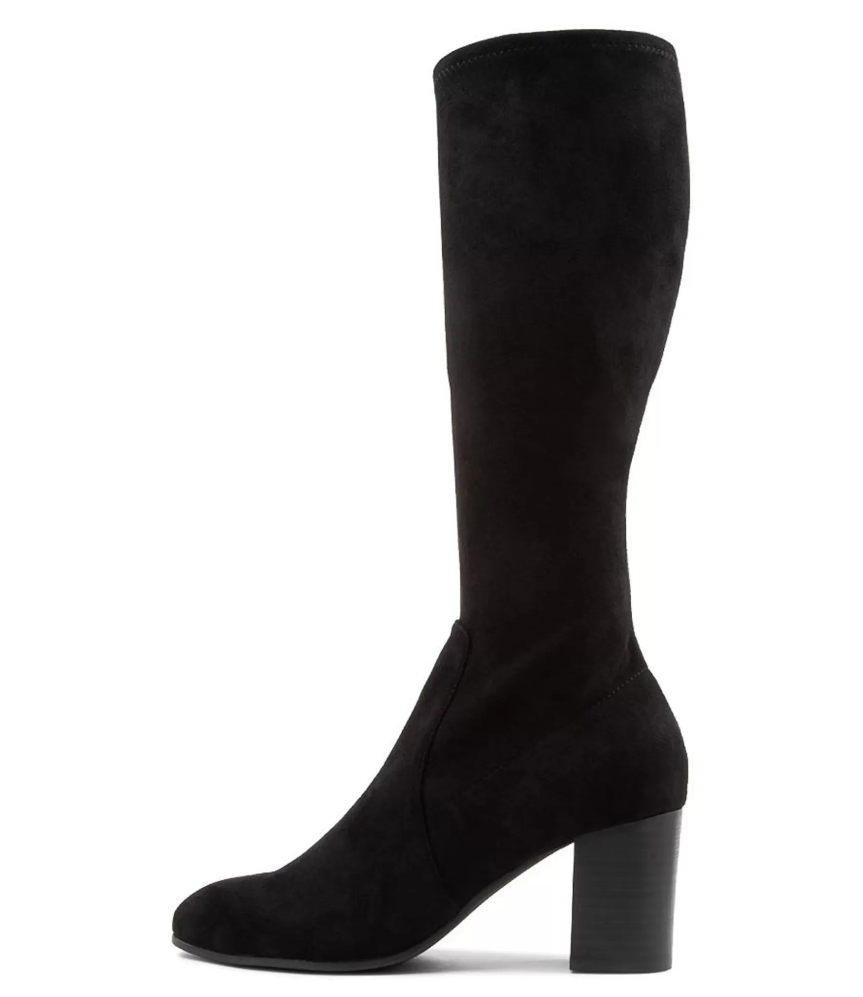 New Midas Shoes Usher Black Stretch Knee High Boots Bh