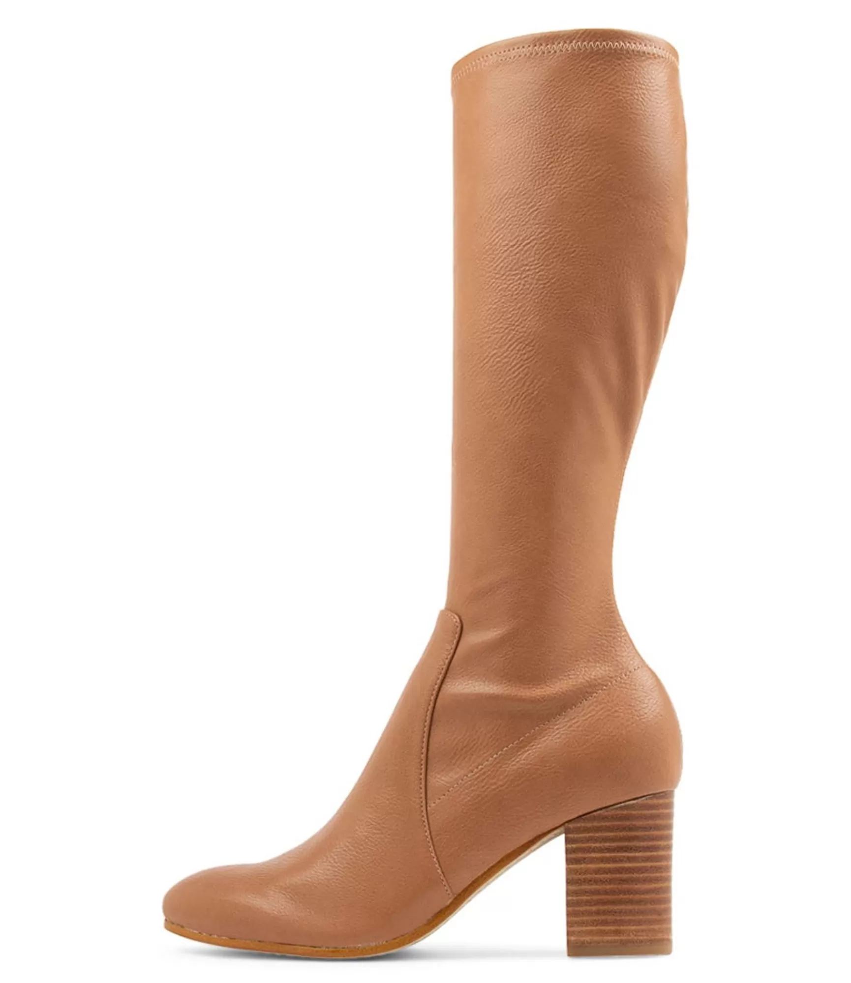 Outlet Midas Shoes Usher Dark Tan Stretch Knee High Boots