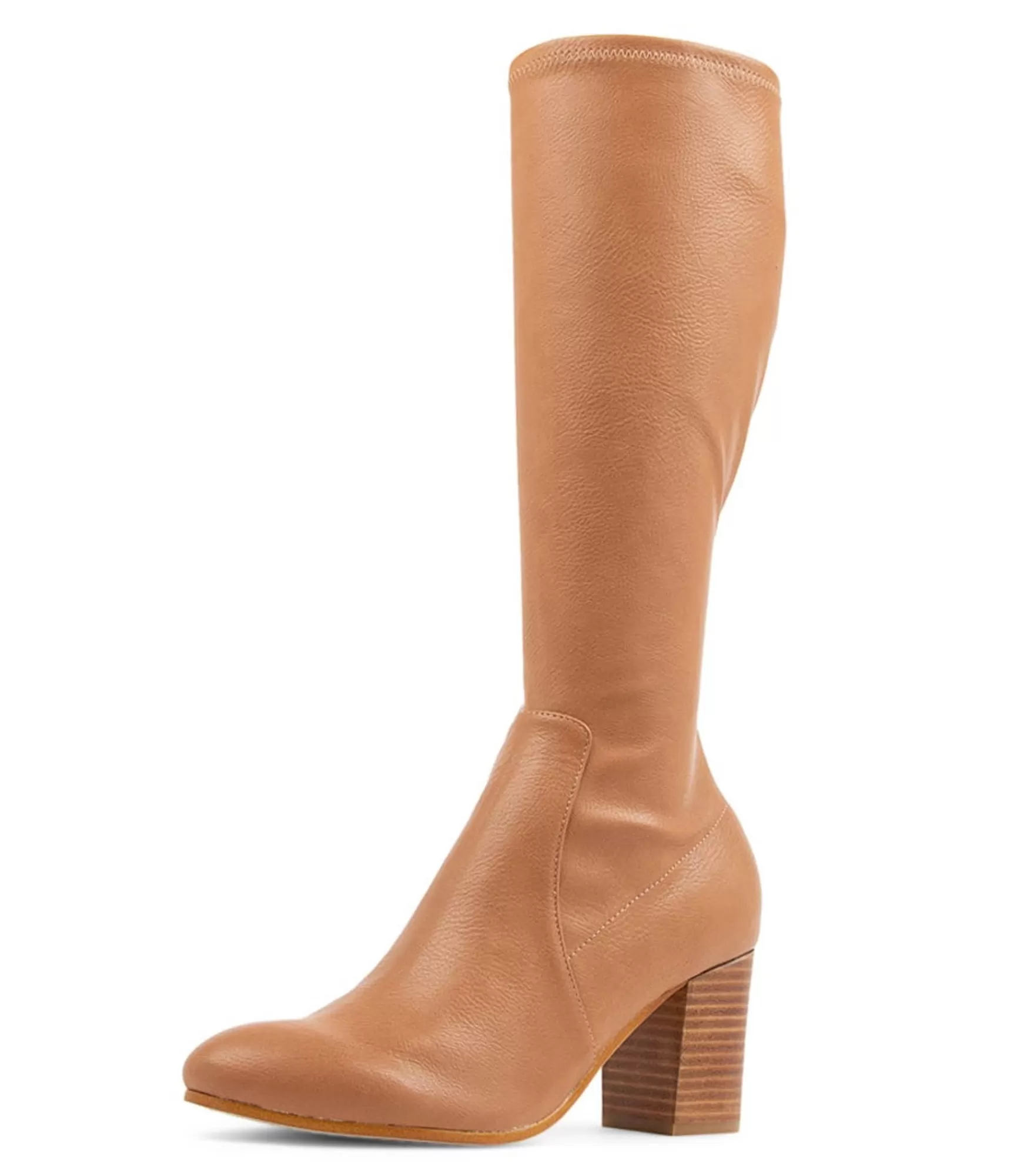 Outlet Midas Shoes Usher Dark Tan Stretch Knee High Boots