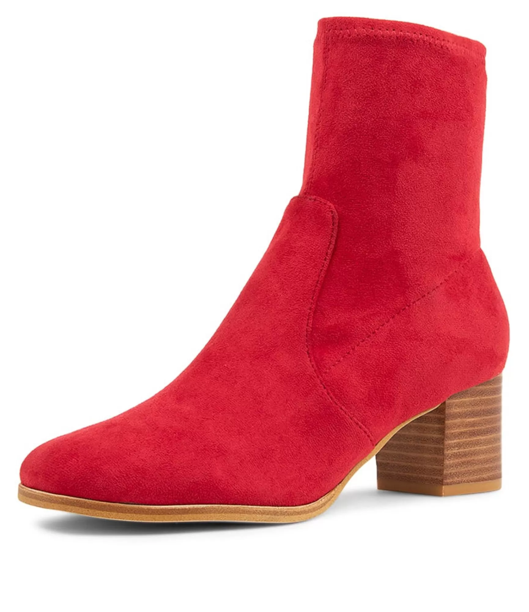 Hot Midas Shoes Venti Ruby Microsuede Ankle Boots