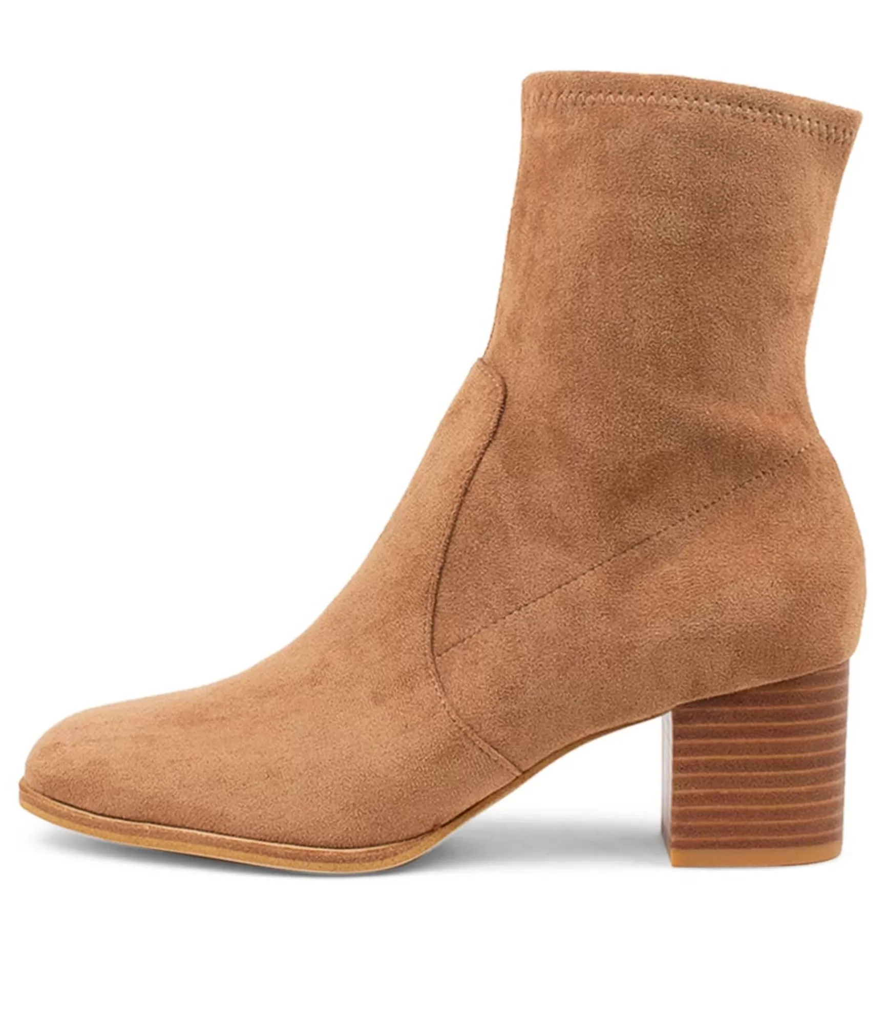 Hot Midas Shoes Venti Sand Stretch Microsuede Ankle Boots