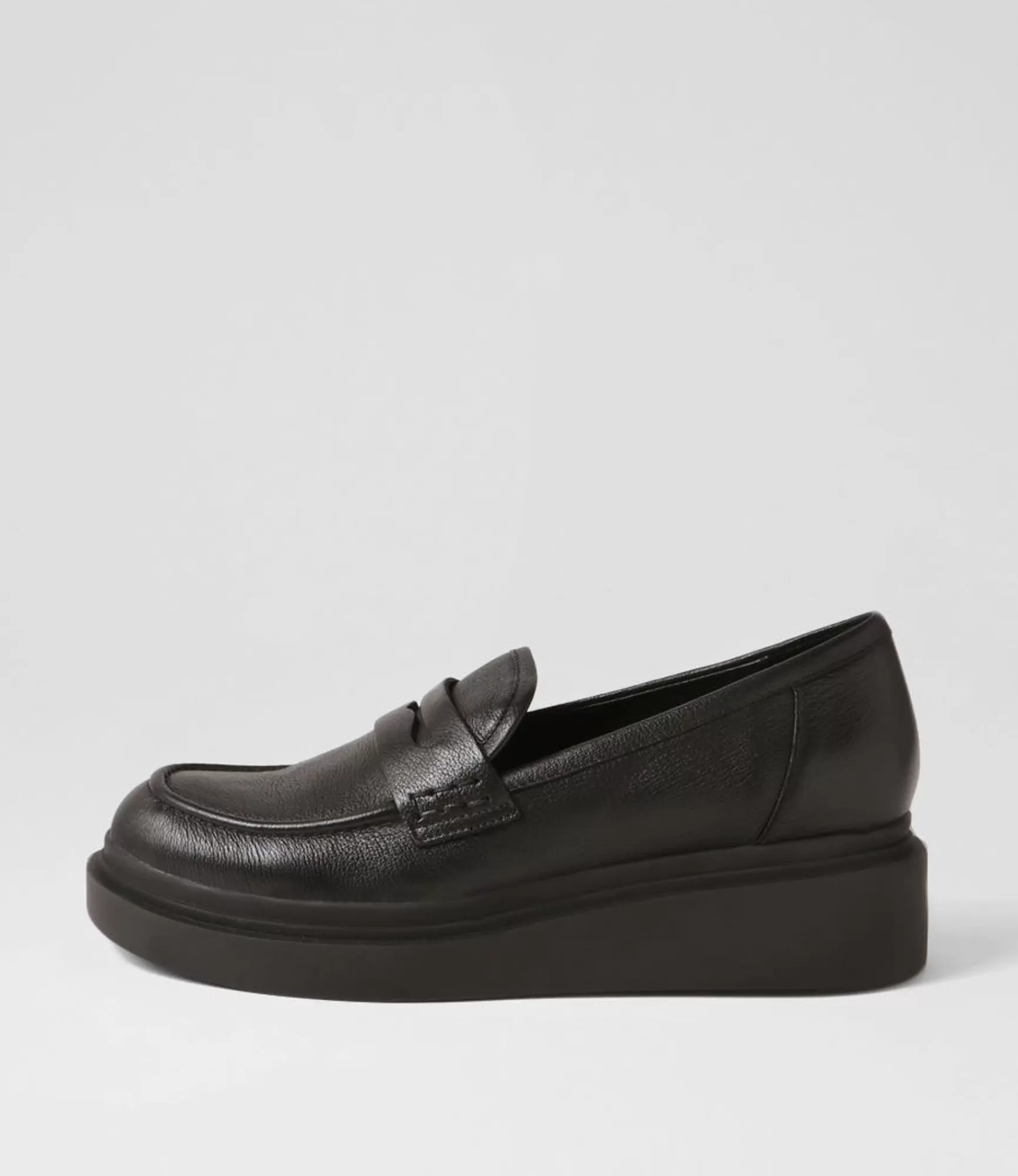 Discount Midas Shoes Zafari Black Leather Loafers