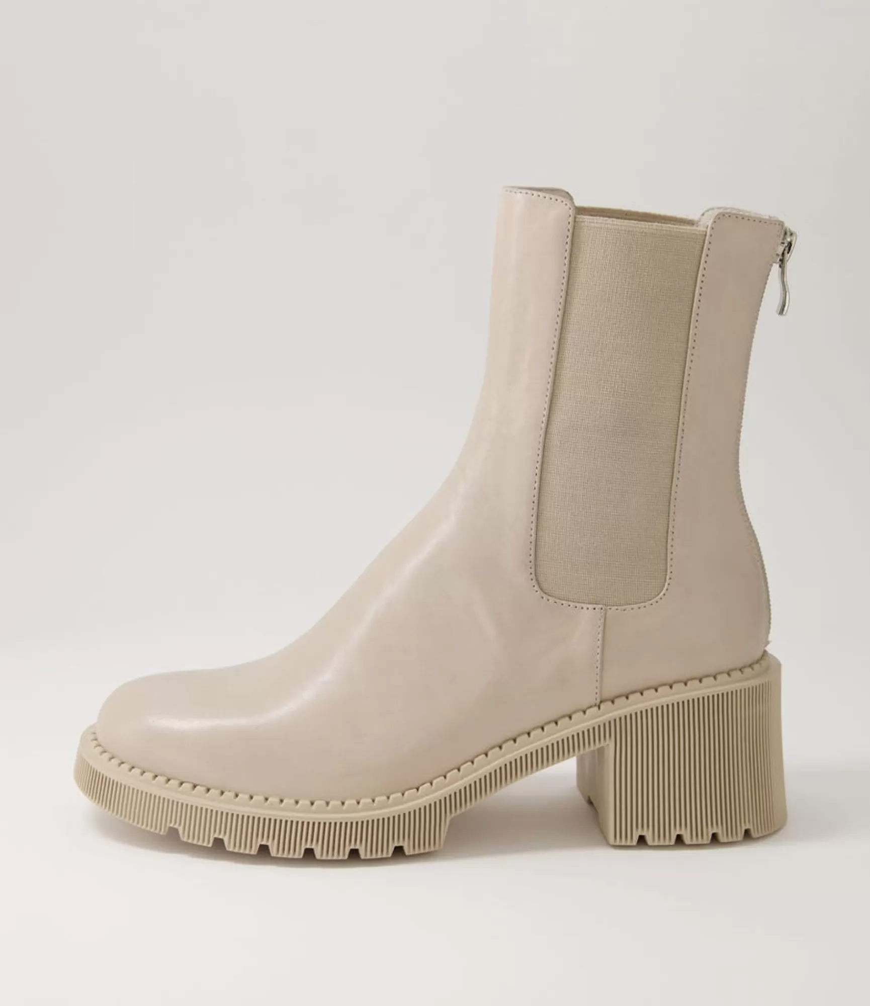 Fashion Midas Shoes Zorry Almond Leather Ankle Boots